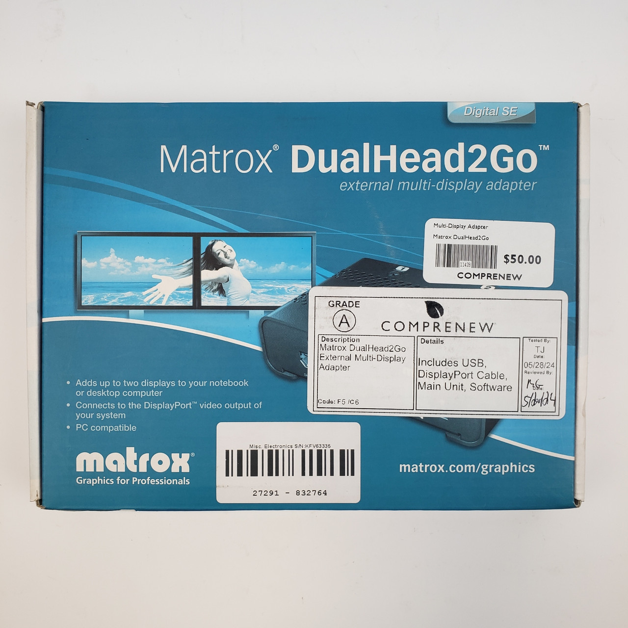 Matrox DualHead2Go External Multi-Display Adapter | Grade A