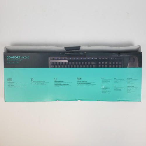 Logitech MK345 Comfort USB Wireless Keyboard and Mouse | Grade A