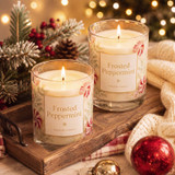 Frosted Peppermint Candle