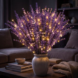 Luminous Lighted Lavender Bouquet