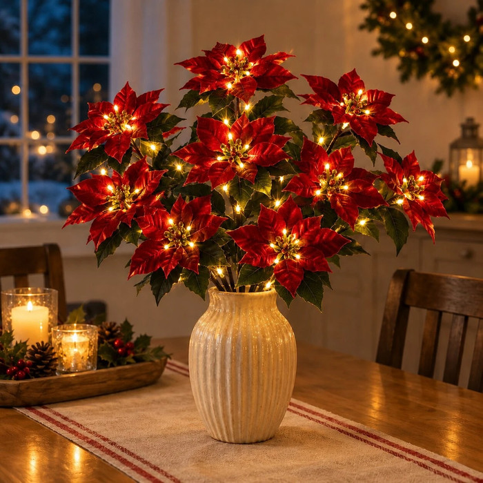 Ruby Red Poinsettia Bouquet
