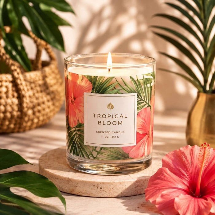 Tropical Bloom Candle