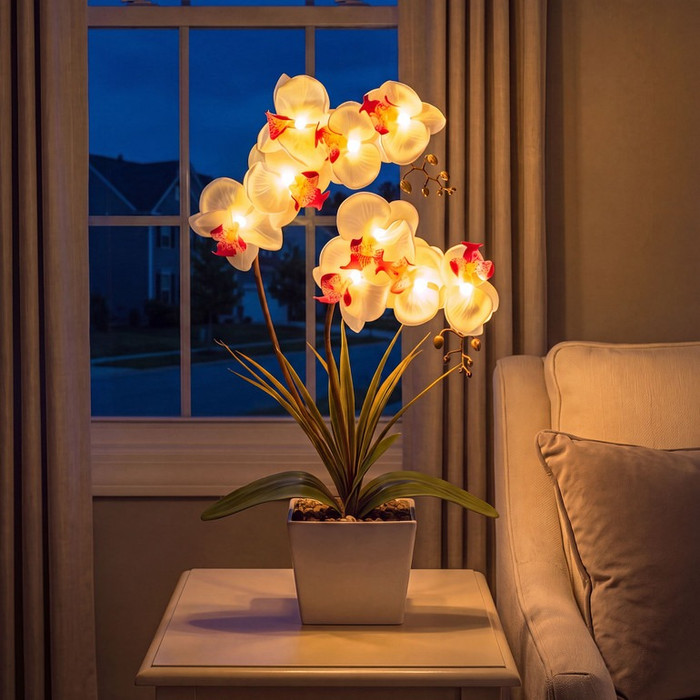 Opulent Orchid Lamp