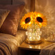Golden Sunflower Sparkle Lamp