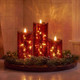 Crimson Crackle Candles