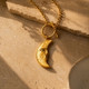 Golden Lunar Crescent Necklace