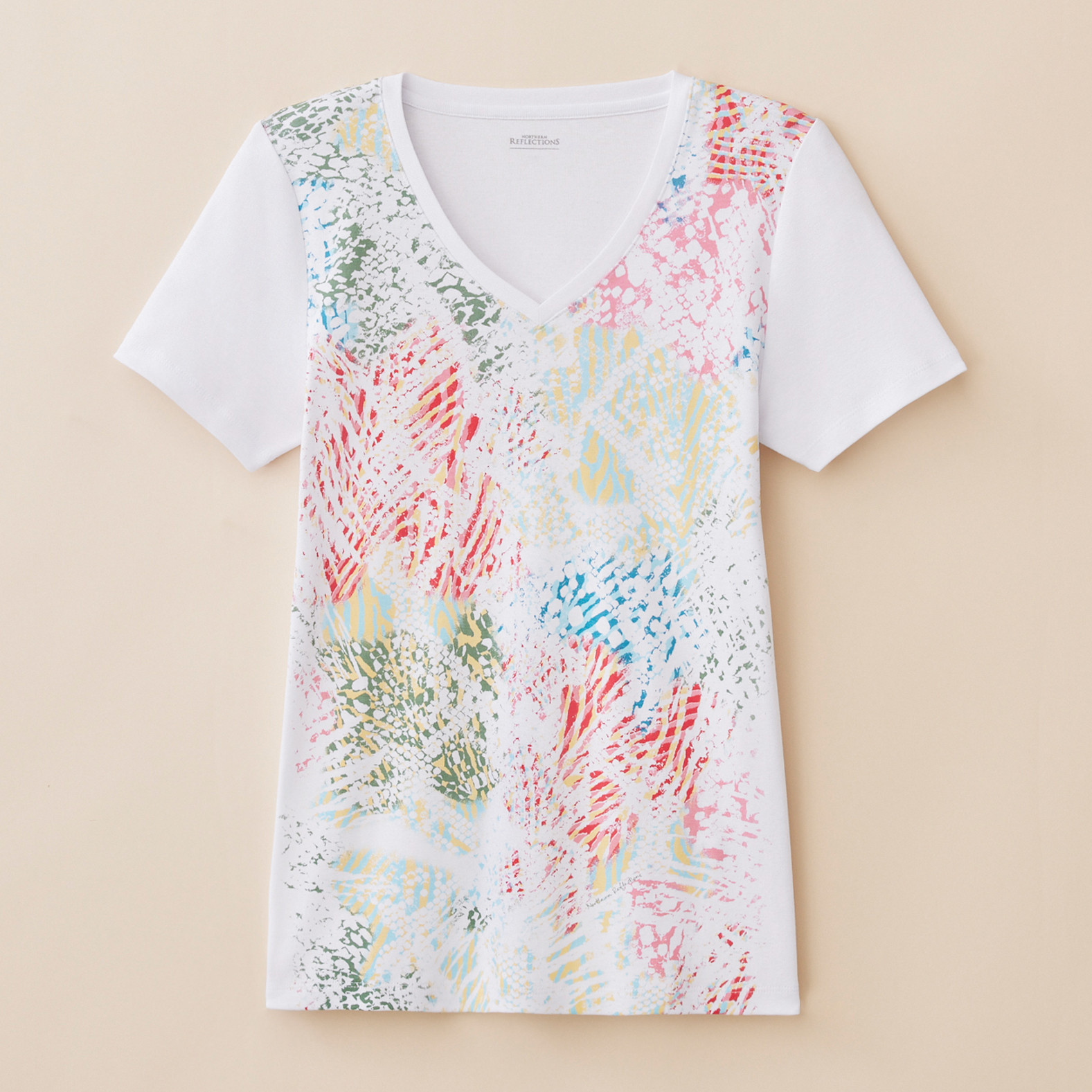 Everyday Fit Python Print V-Neck Tee