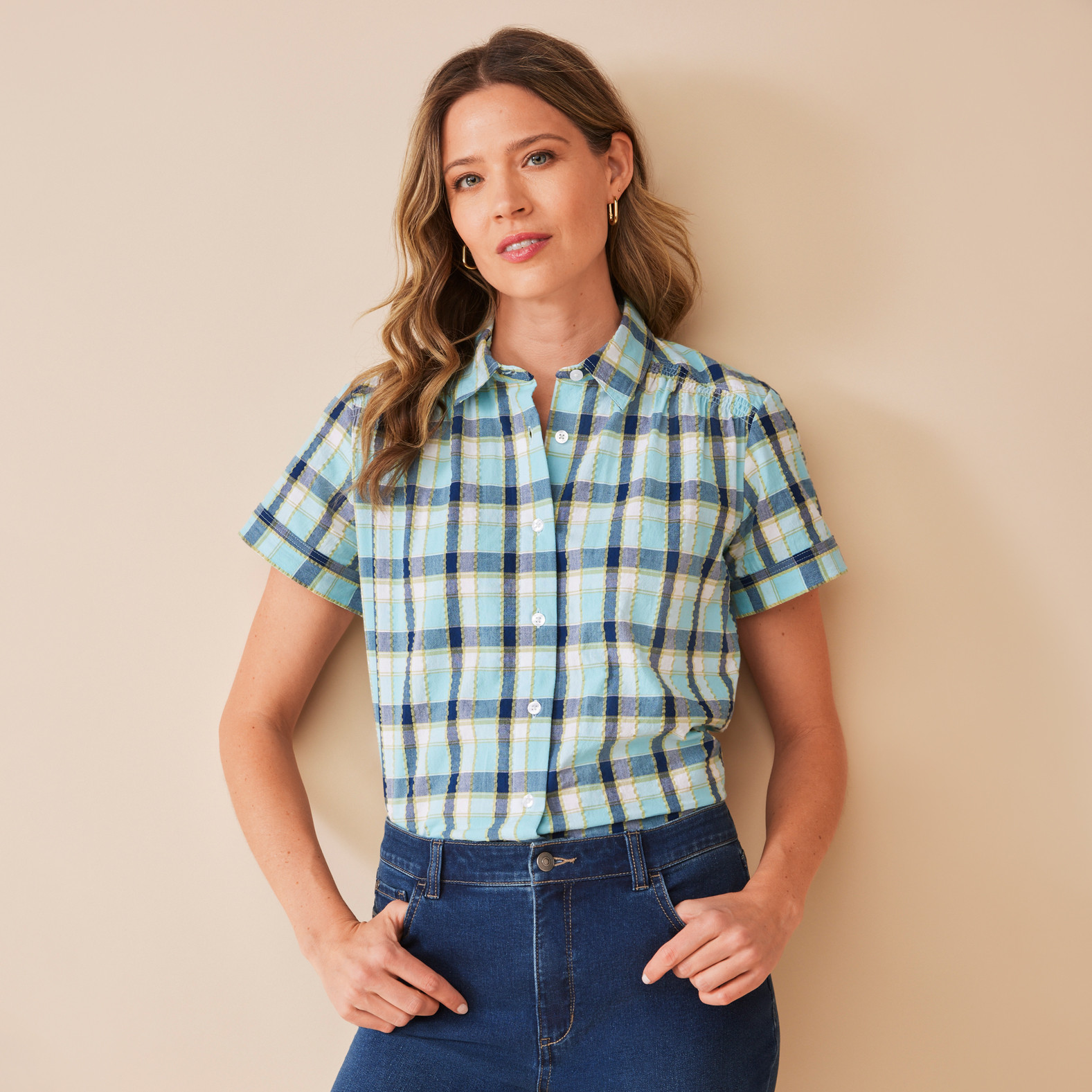 Cotton Plaid Shirt