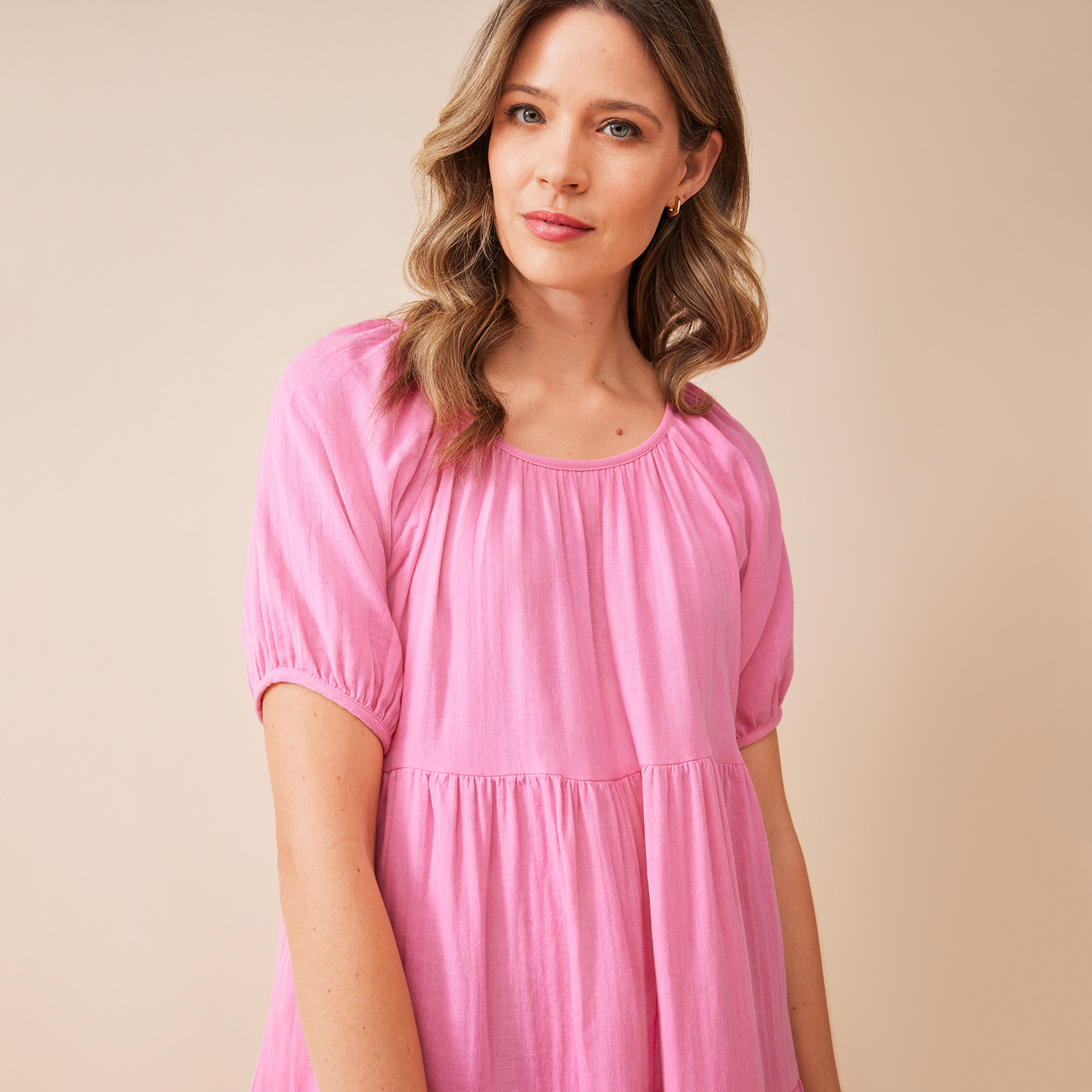 Cotton Gauze Dress Close Up