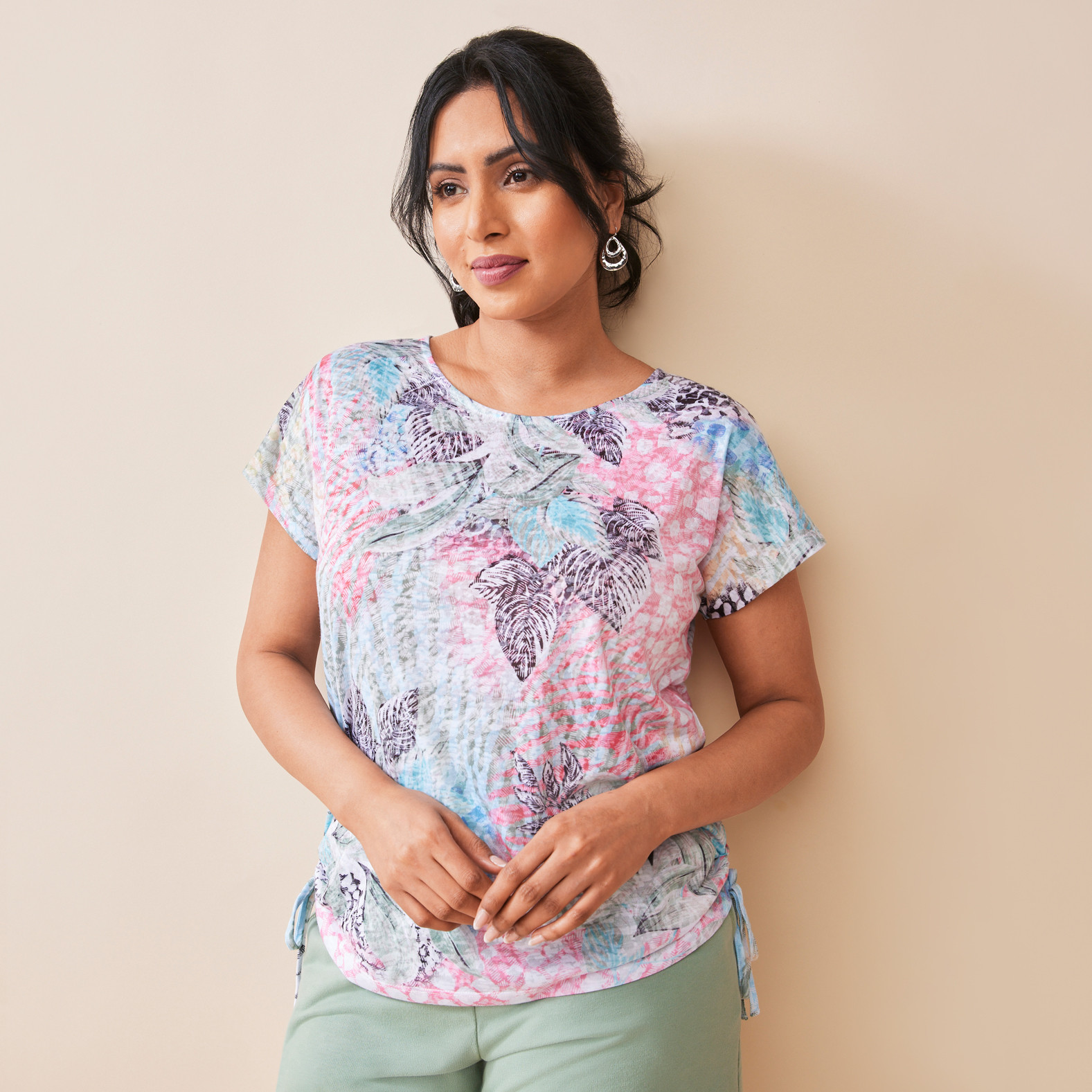 Rouched Sublimation Tee