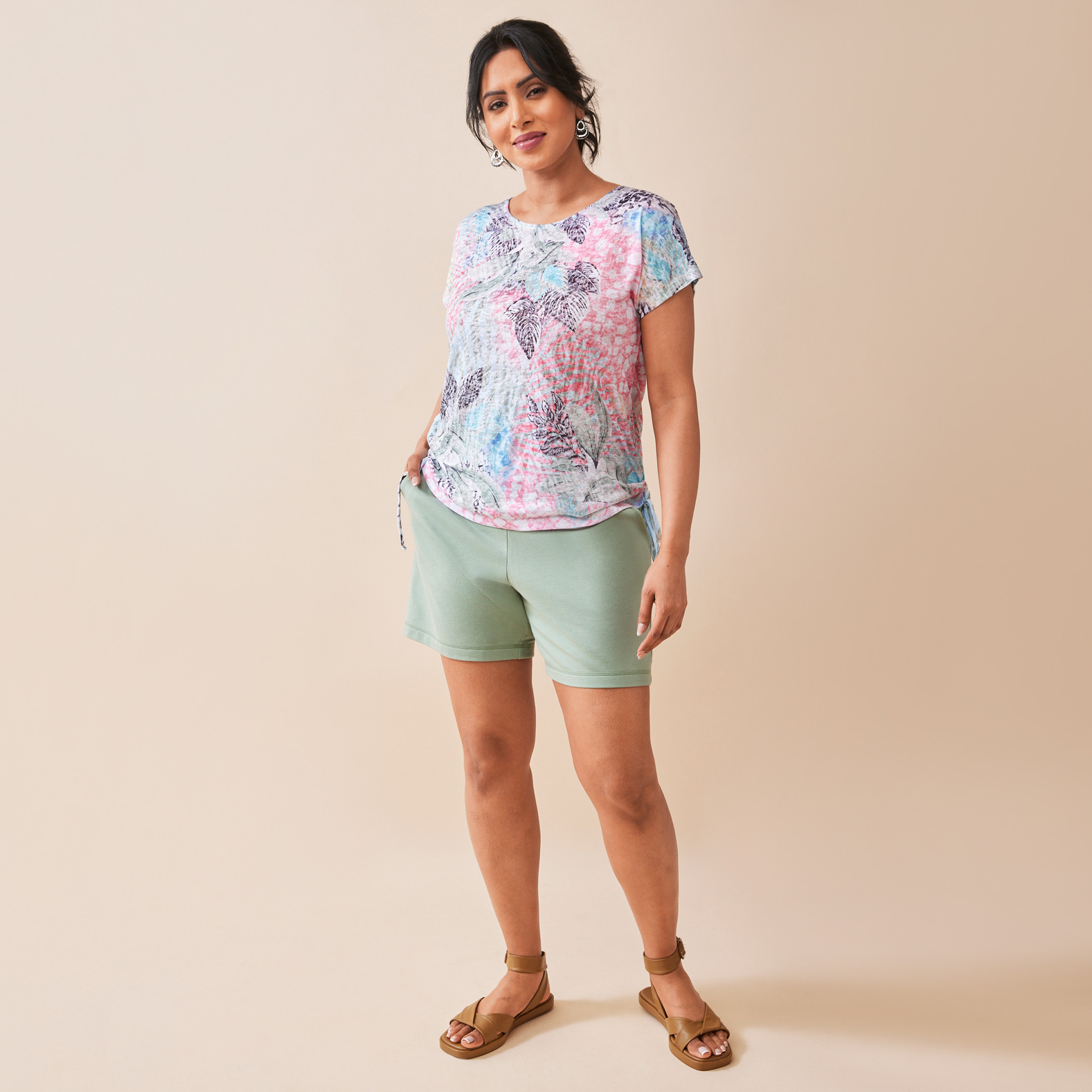 Rouched Sublimation Tee Full Body