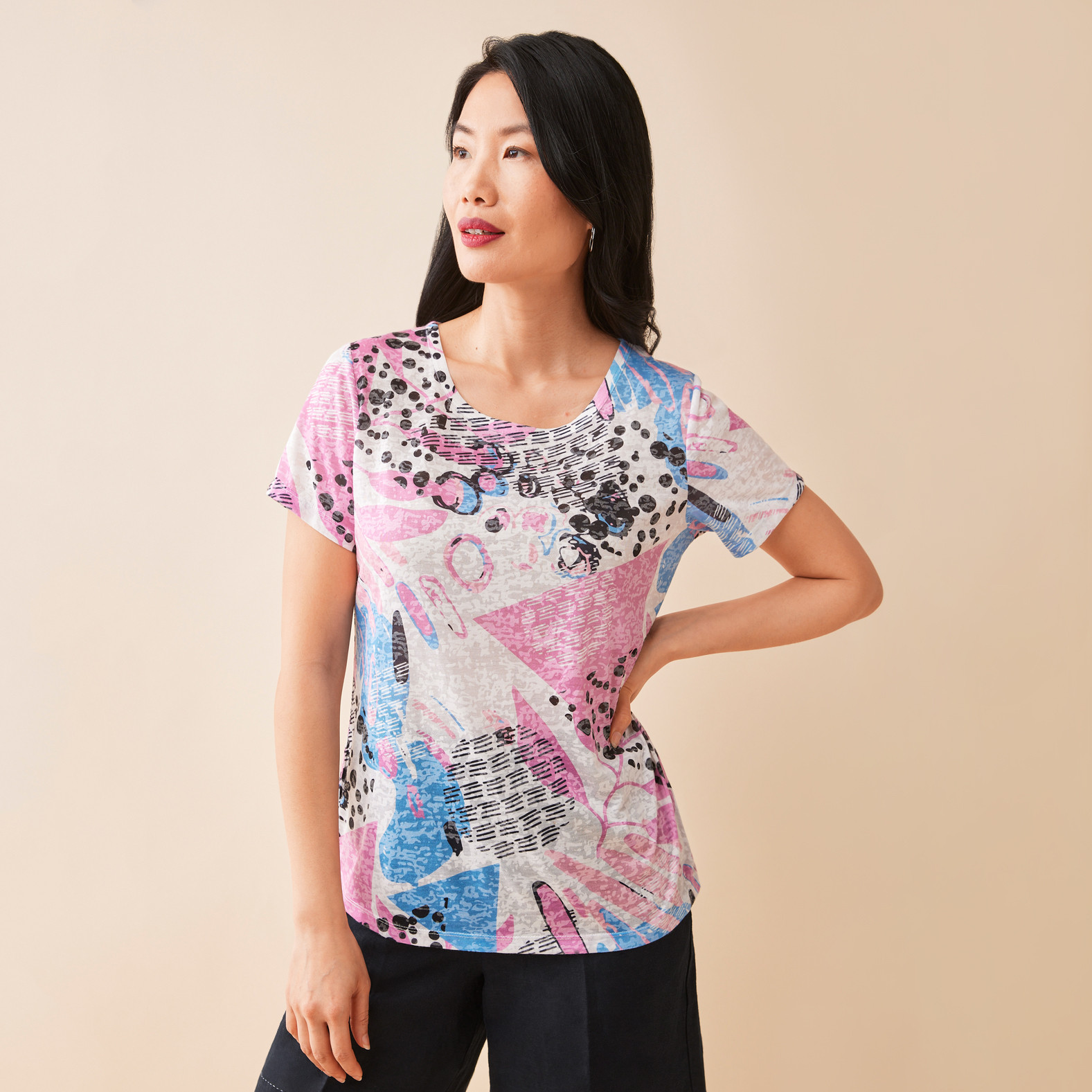 Abstract Sublimation Top