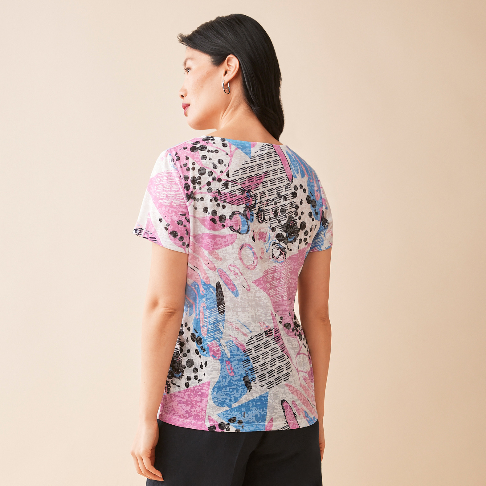 Abstract Sublimation Top Back View