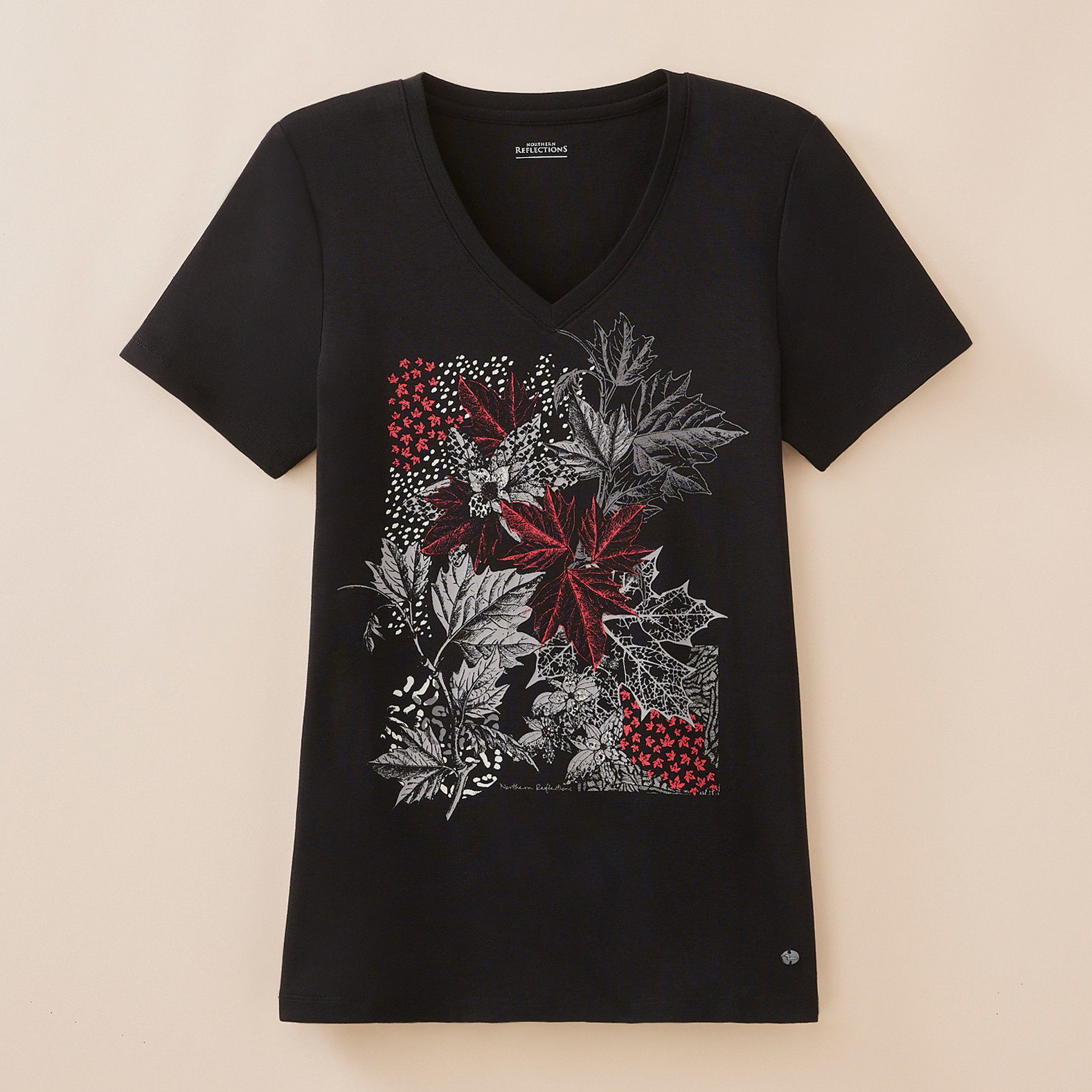Maple Leaf V-Neck Tee