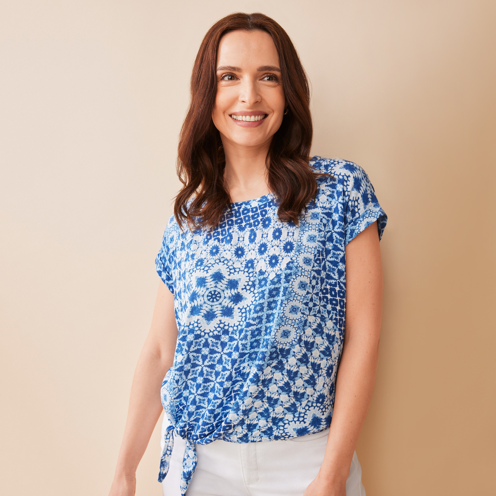 Petite - Tie Front Shirt