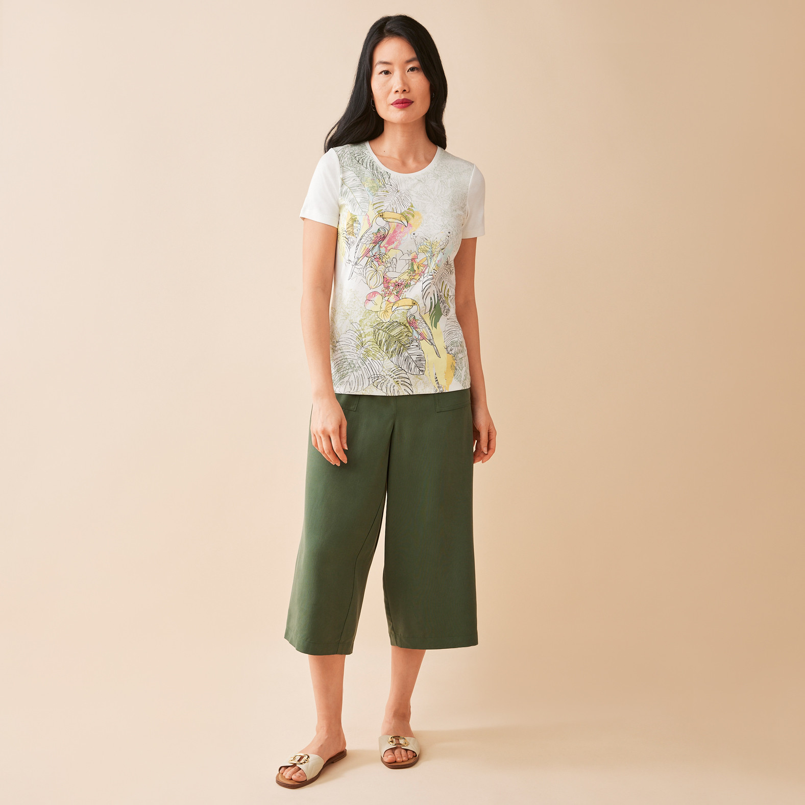 Tropical Birds Tee Full Body