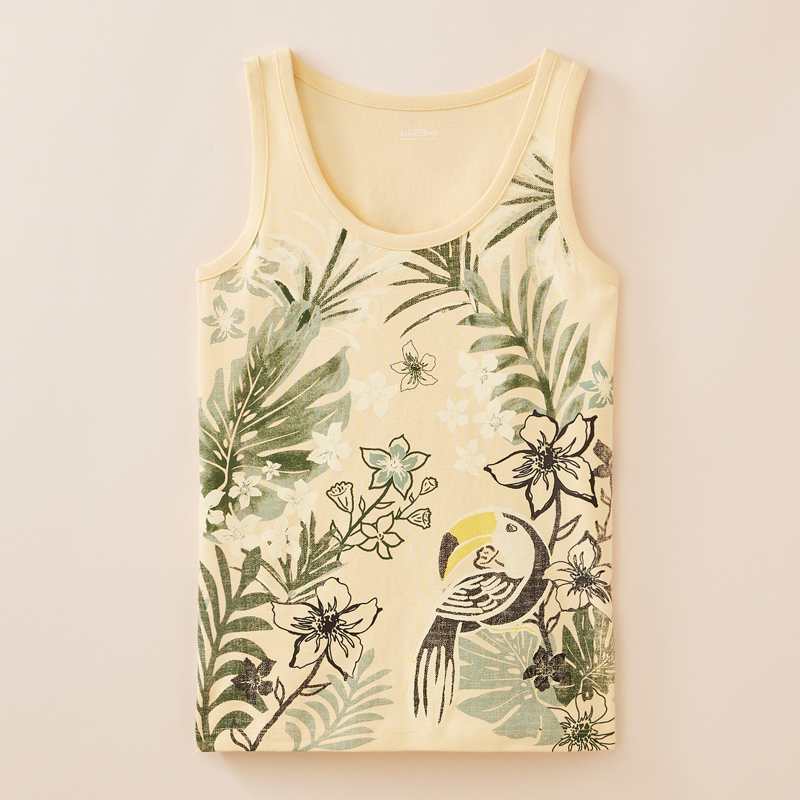 Everyday Fit Tropical Scoopneck Tank