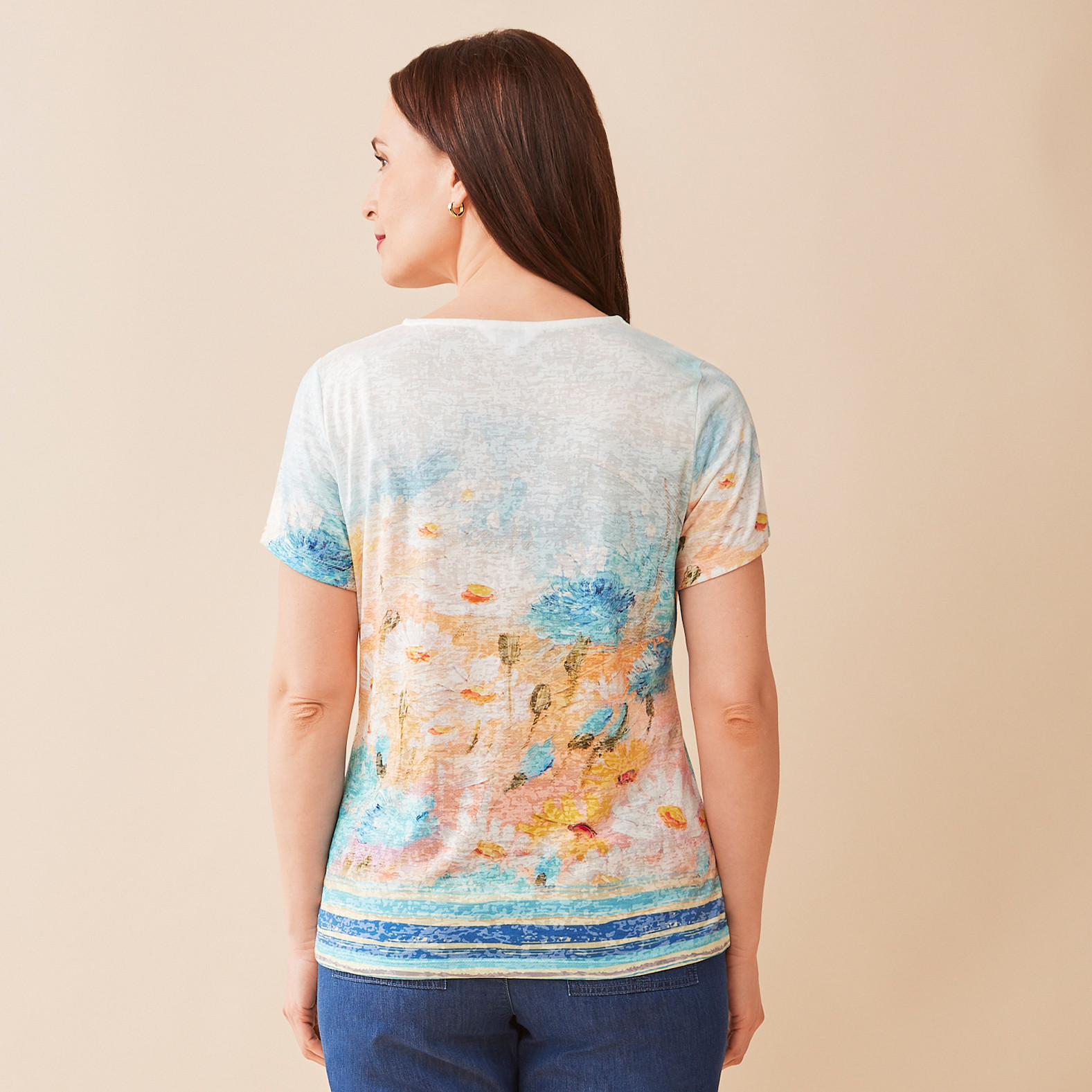 Watercolour Sublimation Top Back View
