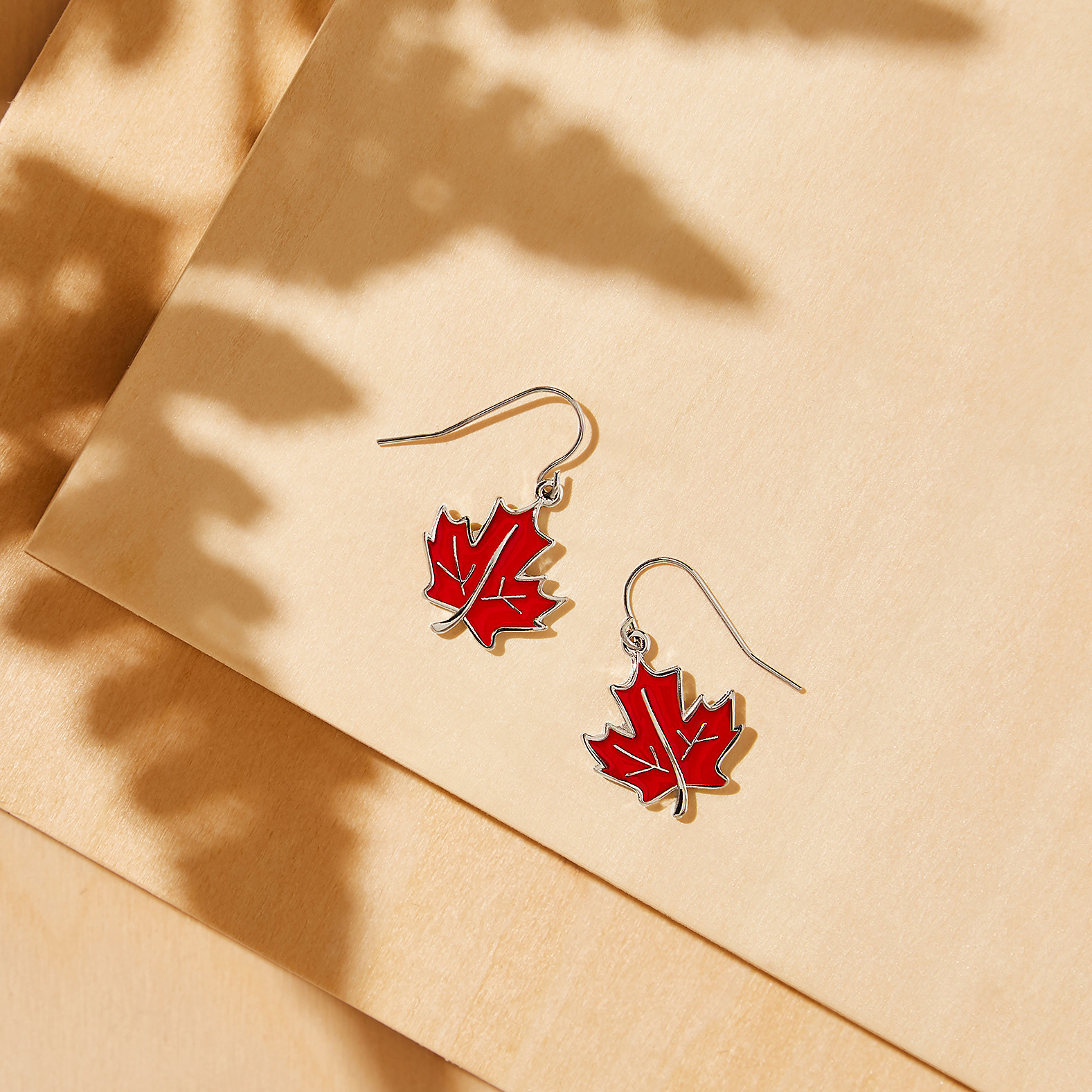 Canada Day Maple Leaf Earrings