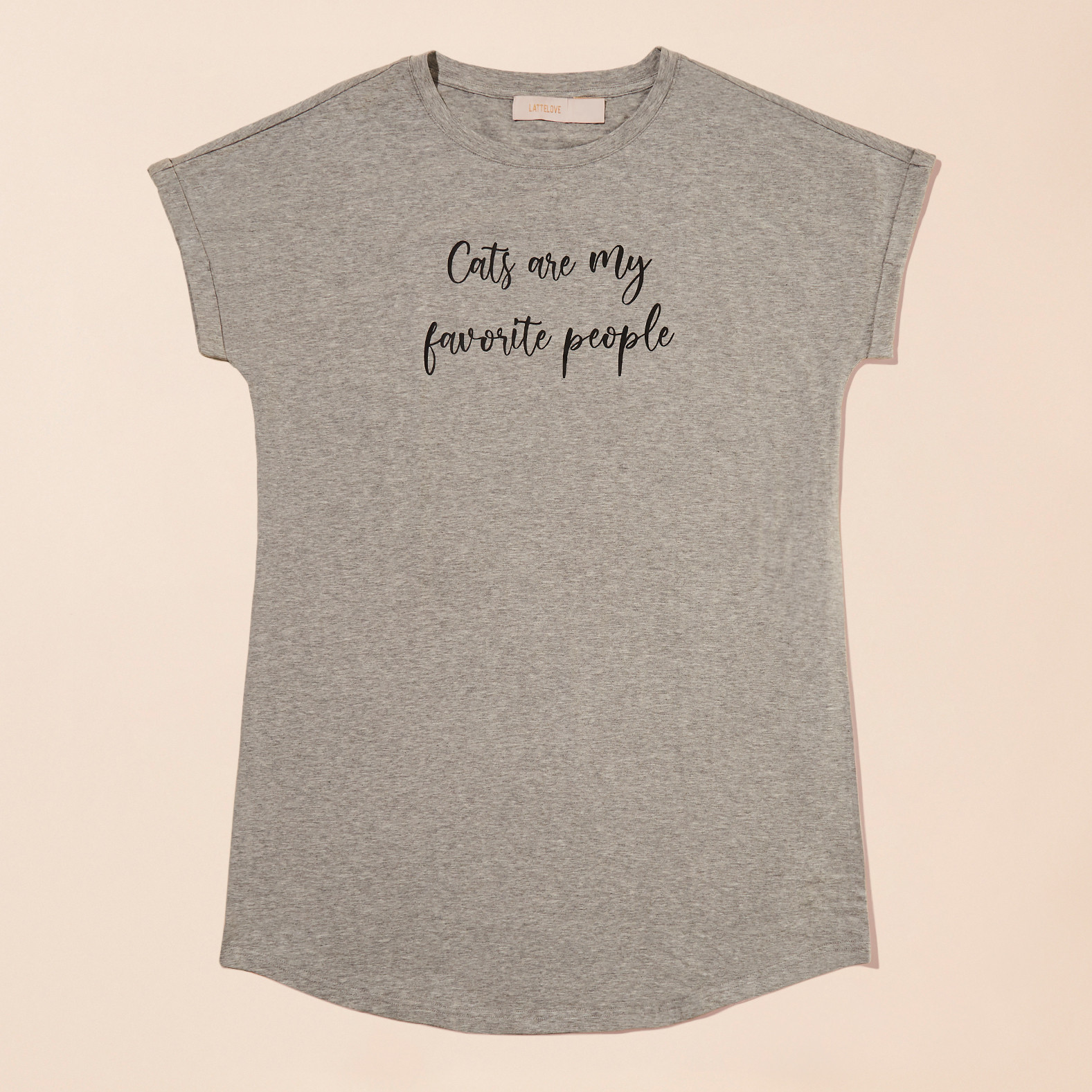 Cat Printed Nightshirt