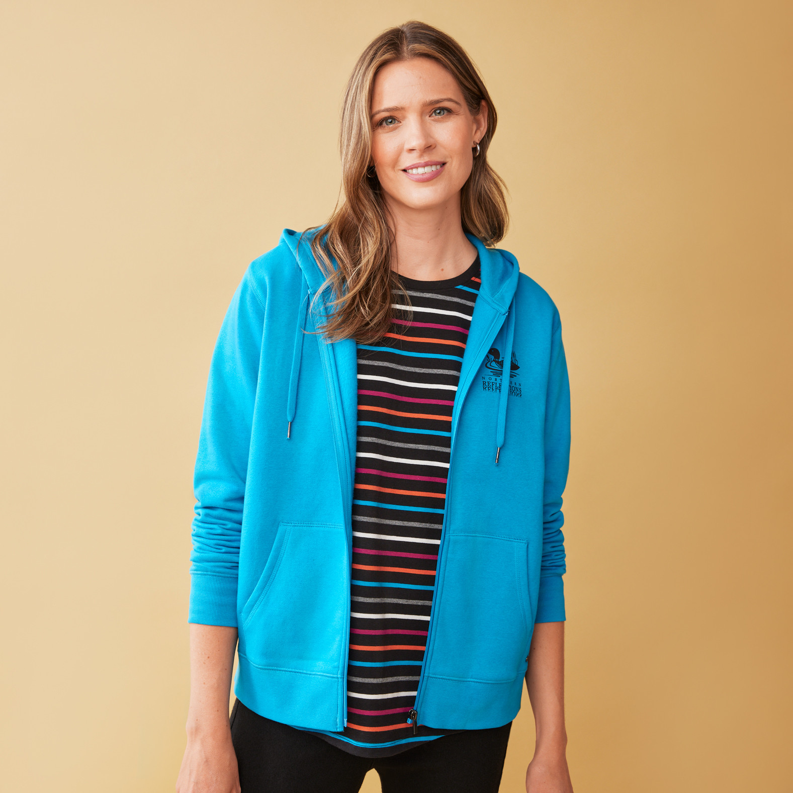 Front Zip Hoodie with Loon Logo
