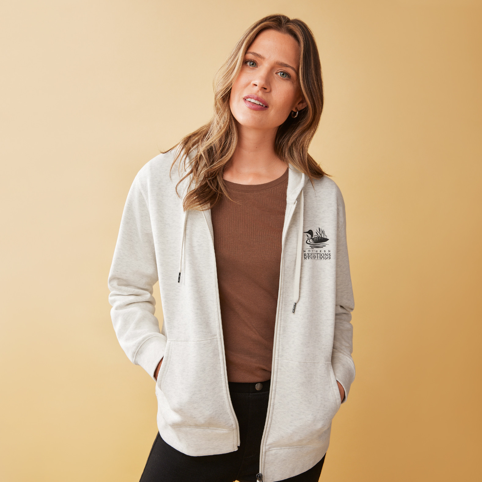 Iconic Logo Zip Up Hoodie