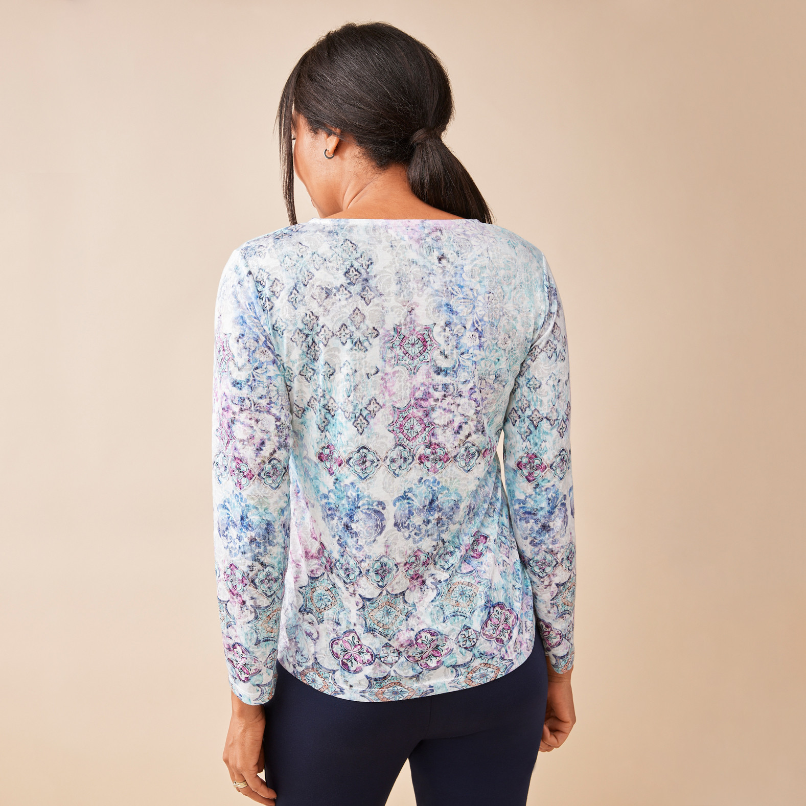 Long Sleeve Sublimation Top Back View