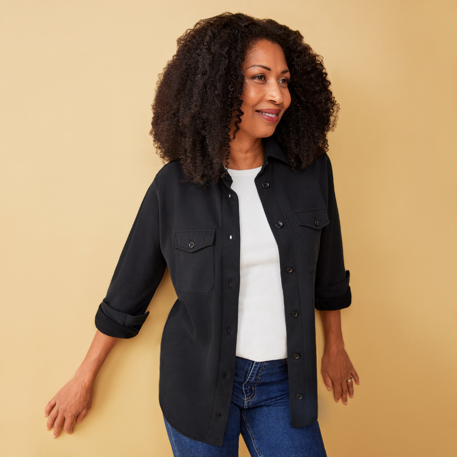 Women`s Relaxed Fleece Shacket