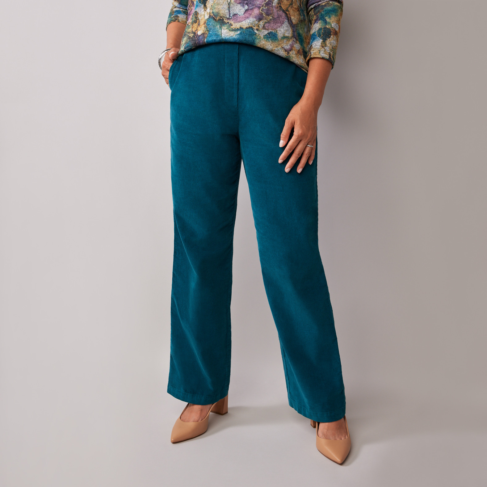 Petite - Corduroy Villager Pant- Half Body