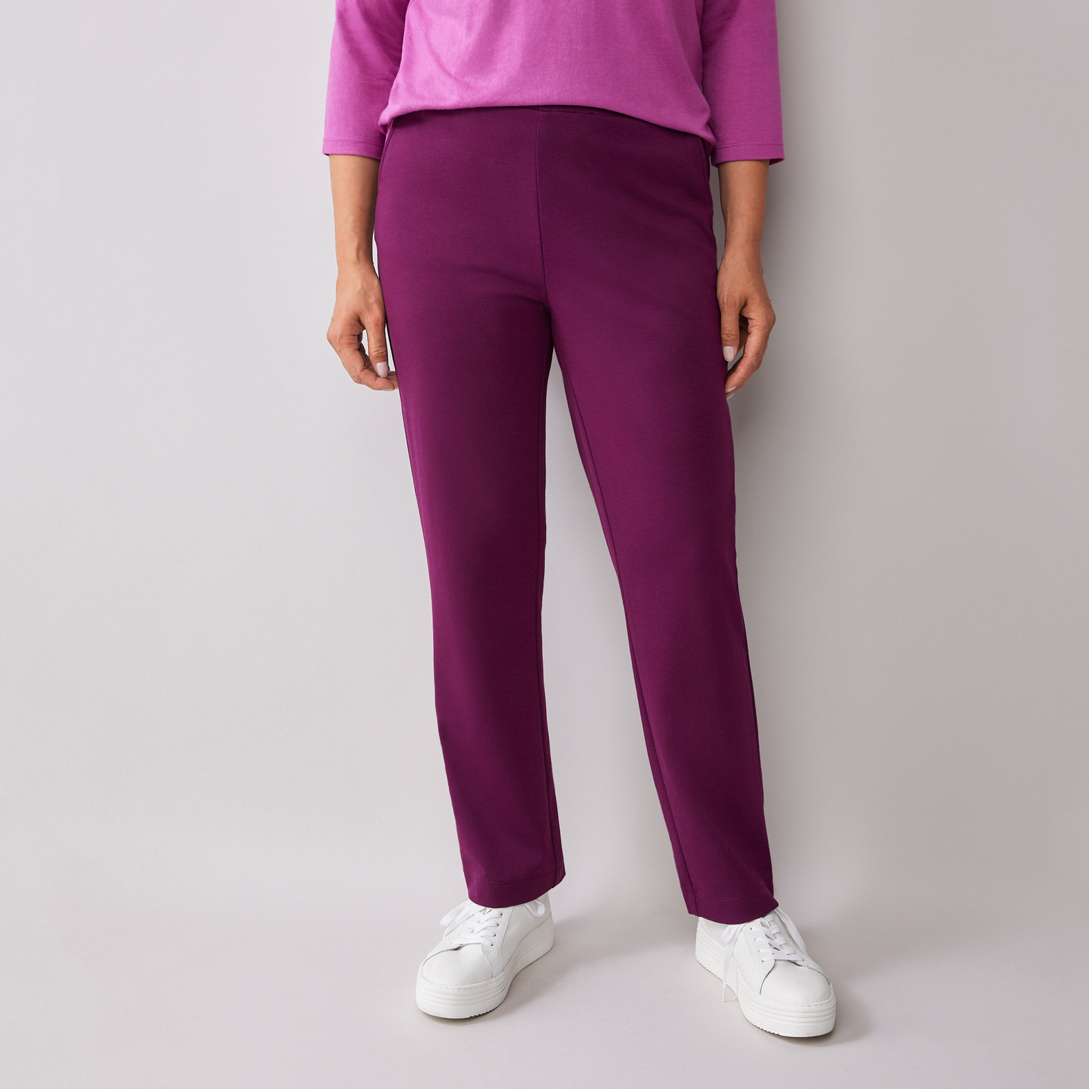 Women's Pull On Knit Pant-Front View