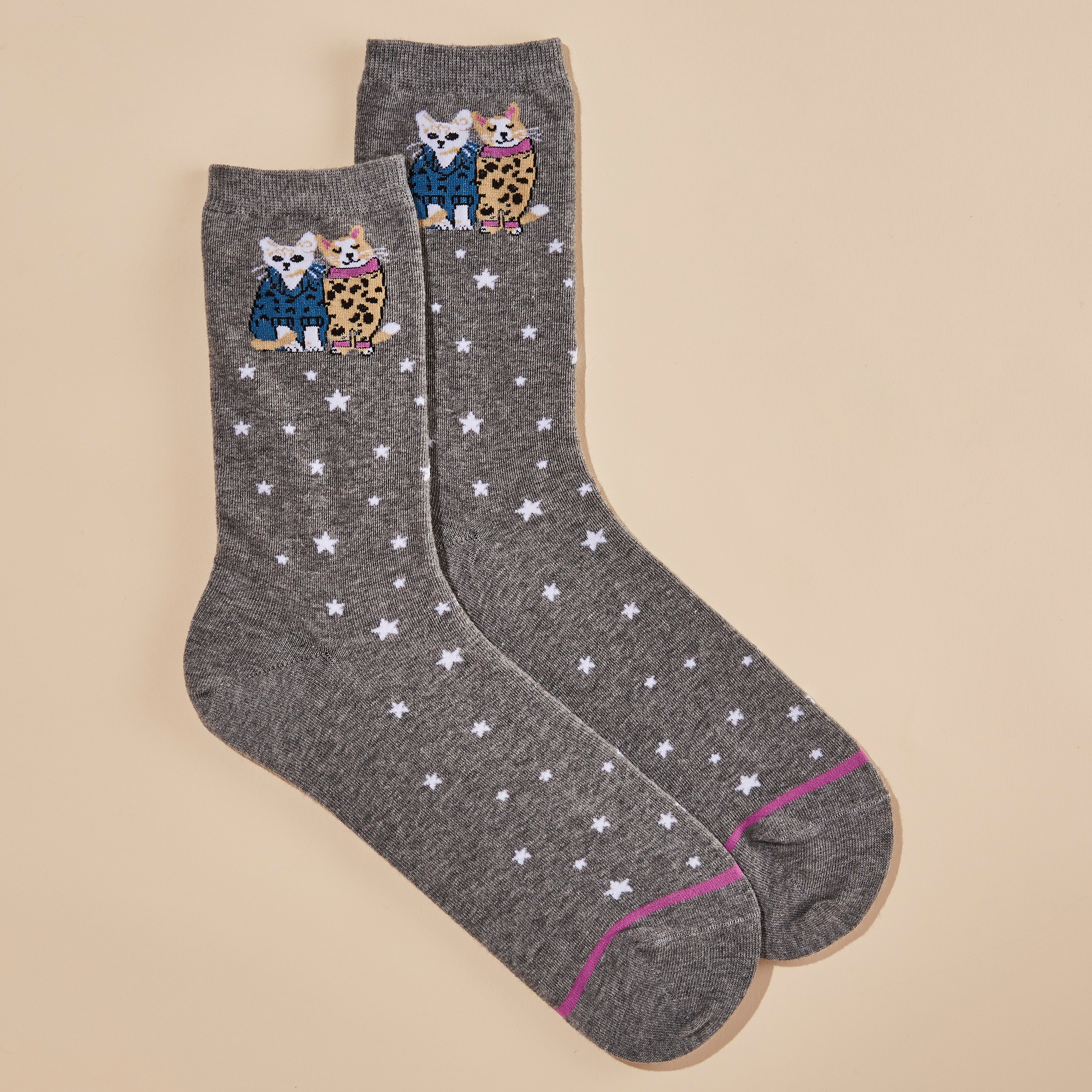 Cats in Sweaters Crew Socks