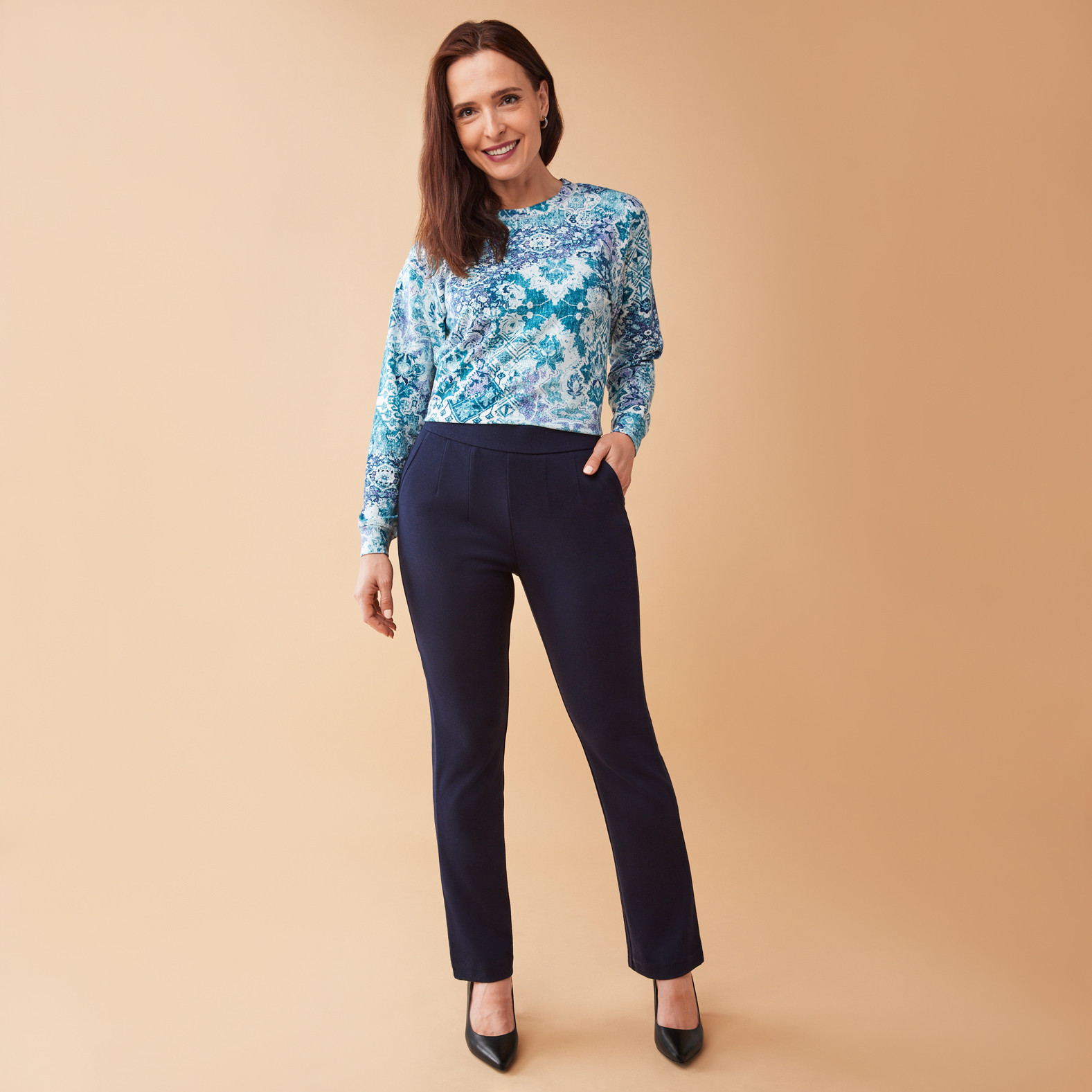 Bootcut Slim Pull On Pant Full Body