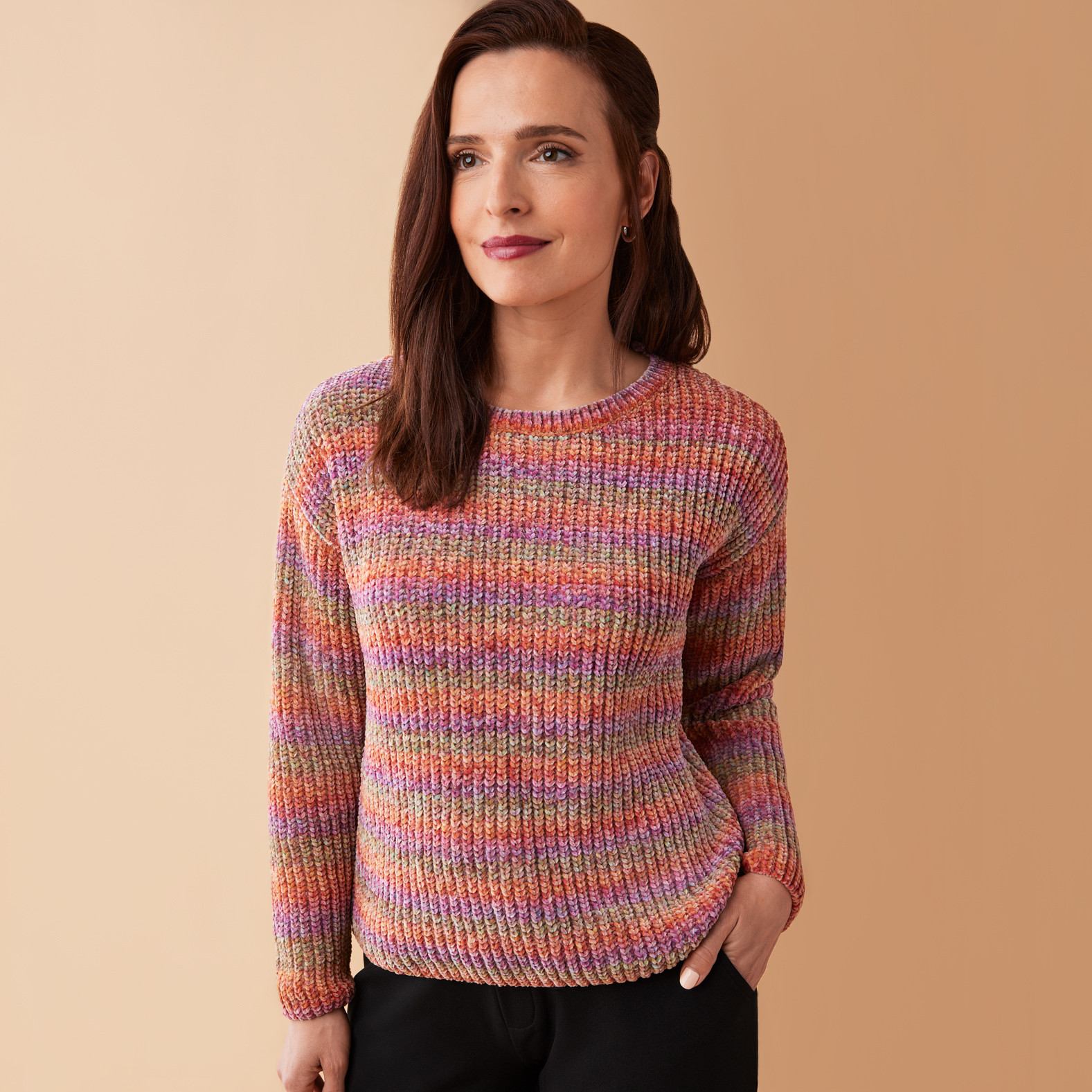 Chenille Sweater Half Body