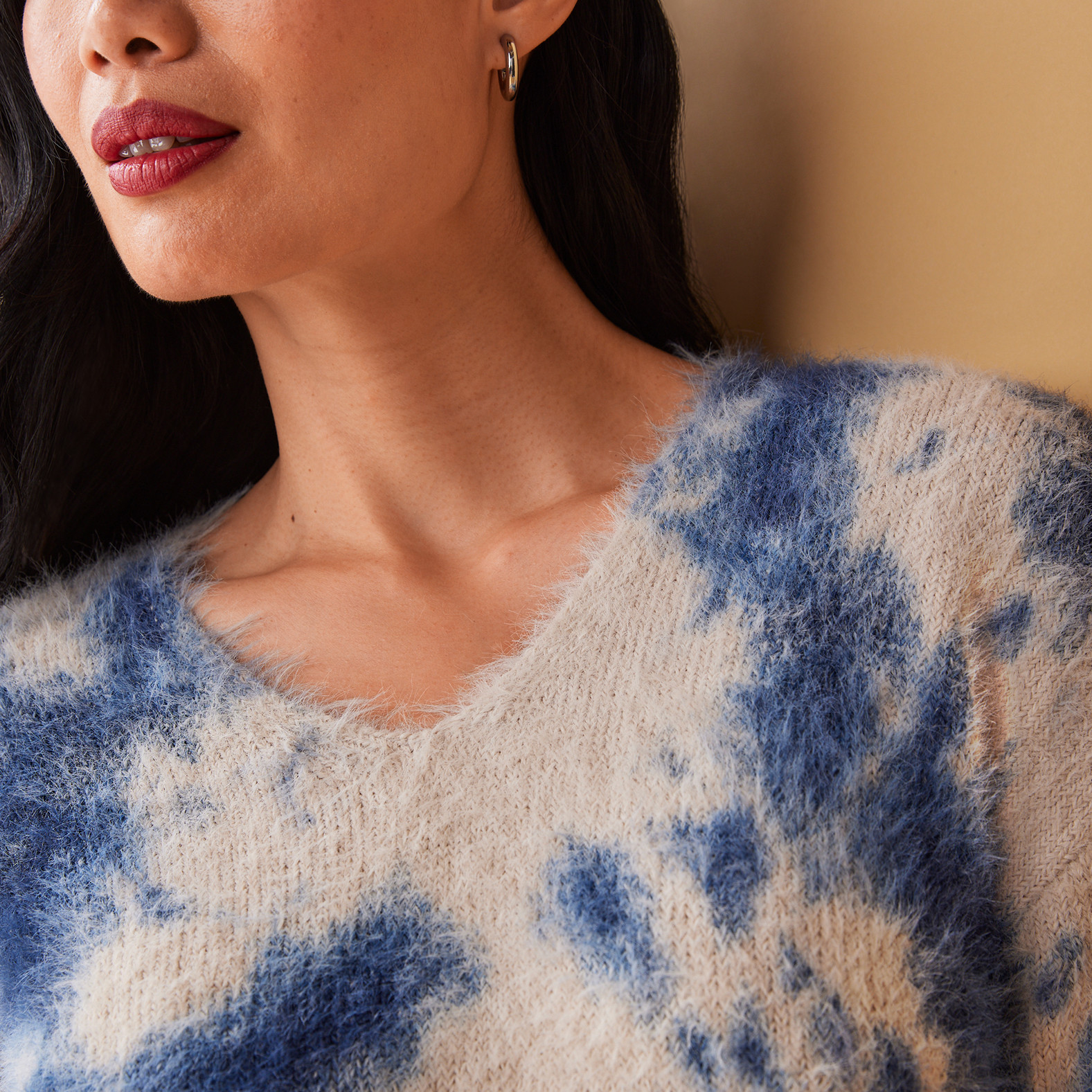 Eyelash Sweater Close Up