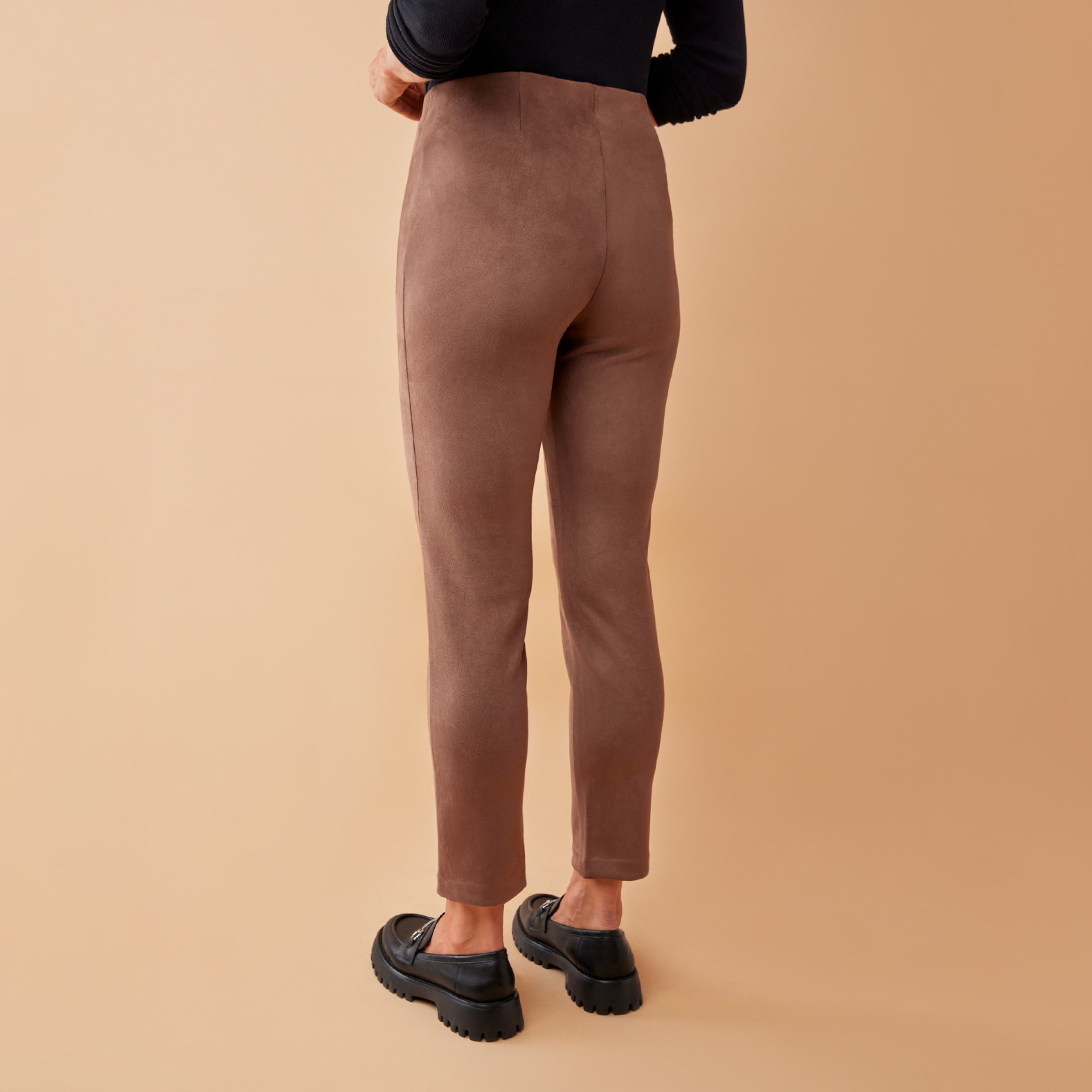 Faux Suede Pant Back View