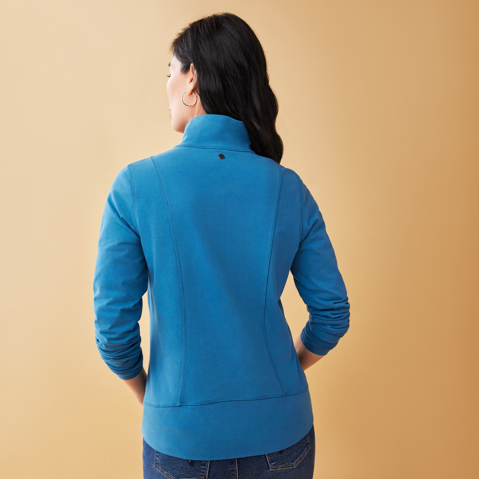 Everyday Lightweight Active Jacket Graphite Blue Backview
