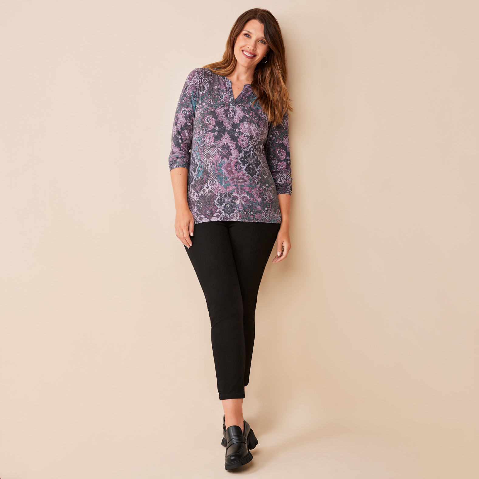 Long Sleeve Sublimation Knit Top Full Body