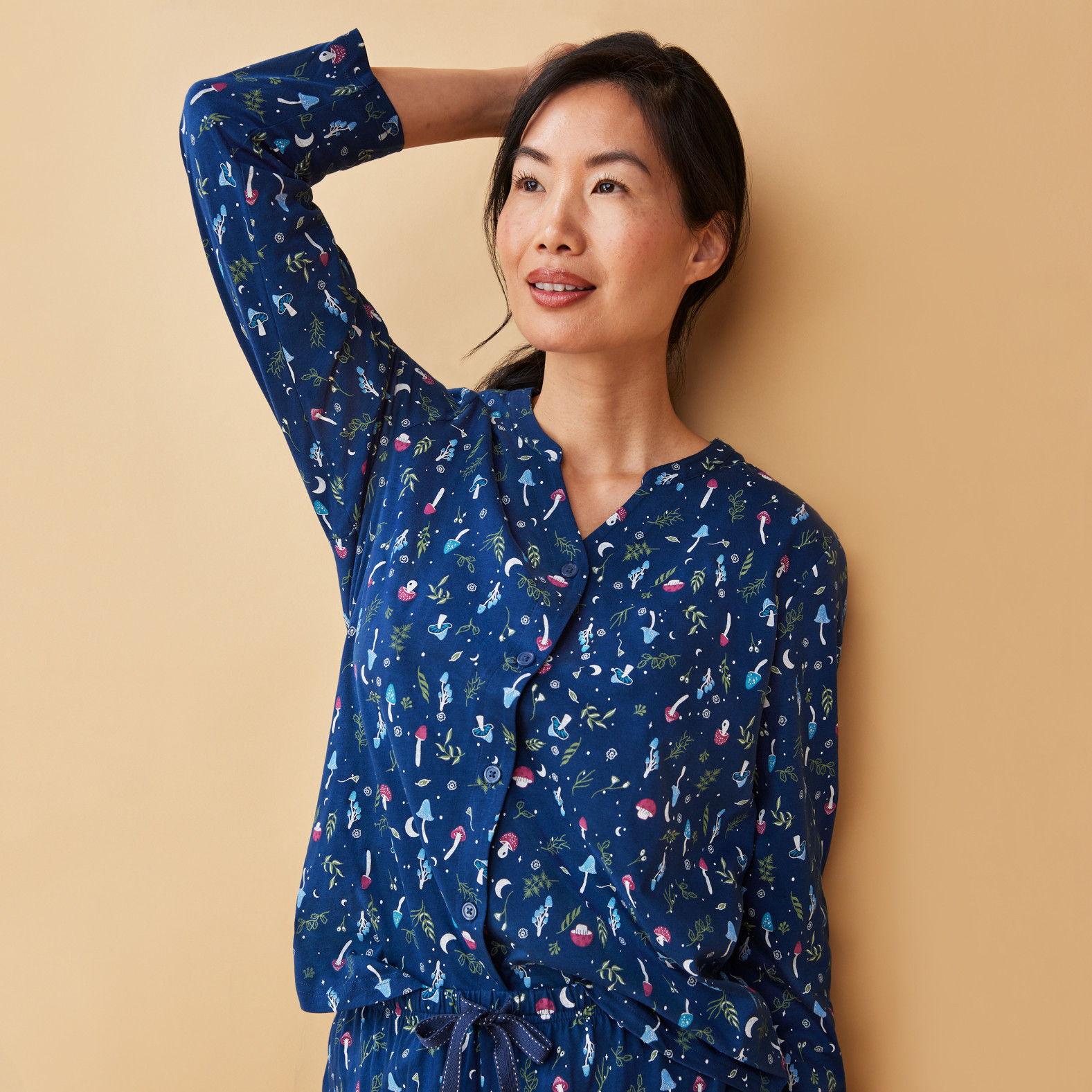 Mushroom Print Pyjama Set