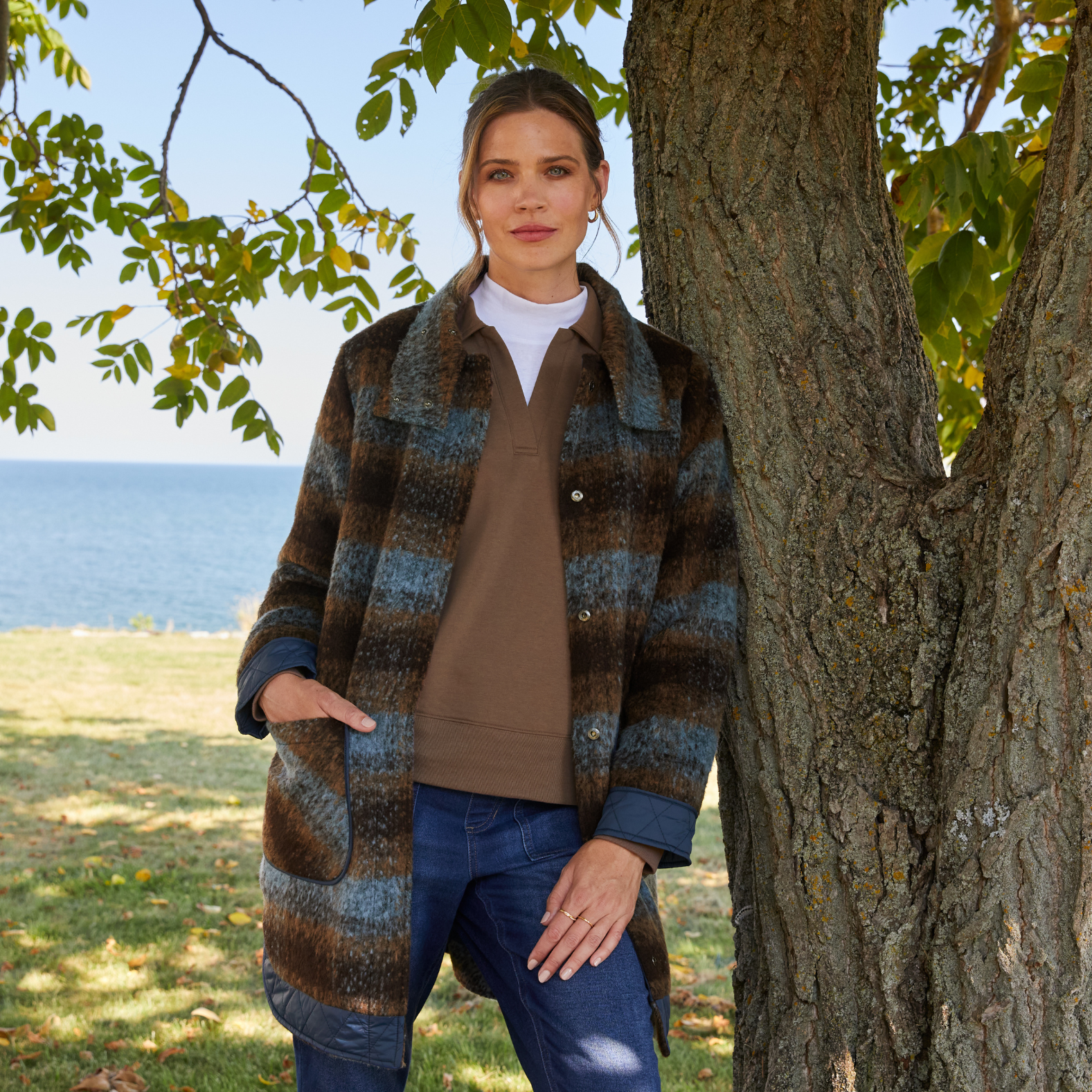 Reversible Plaid and Quilt Jacket