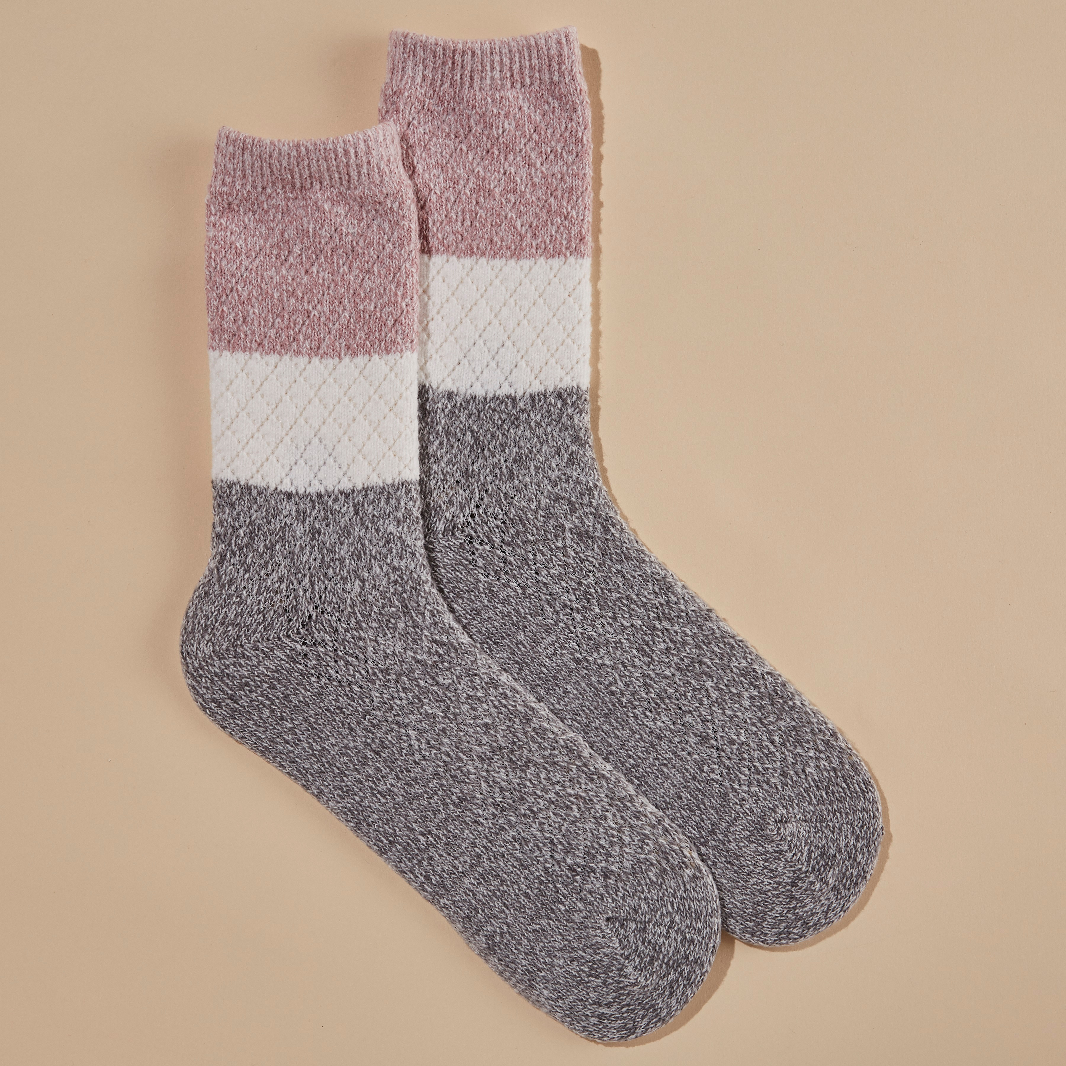 Ultrasoft Diamond Texture Crew Sock