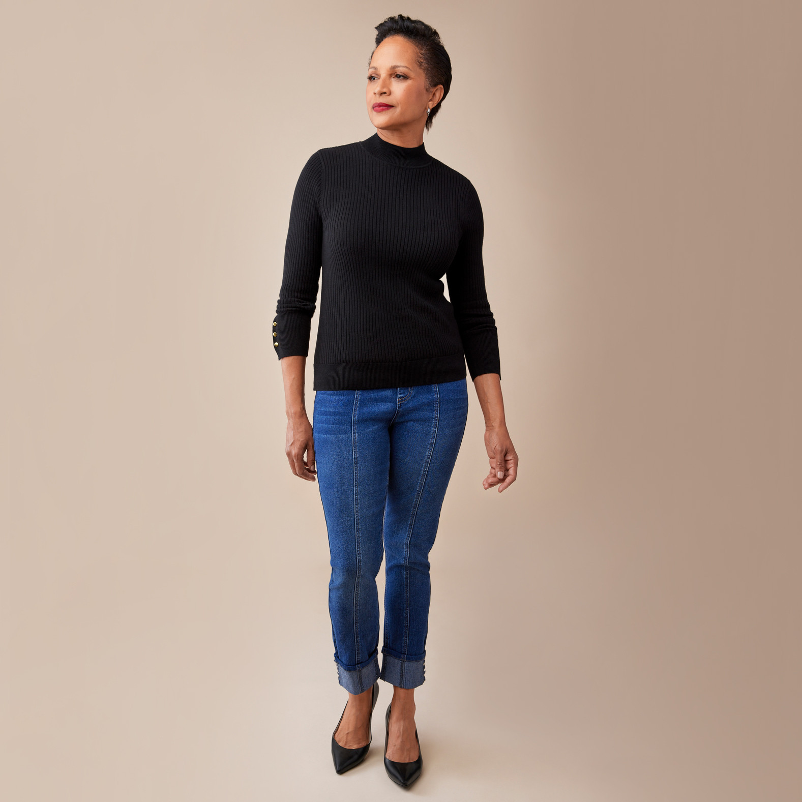Women's Comfort Fit Seamed Jean