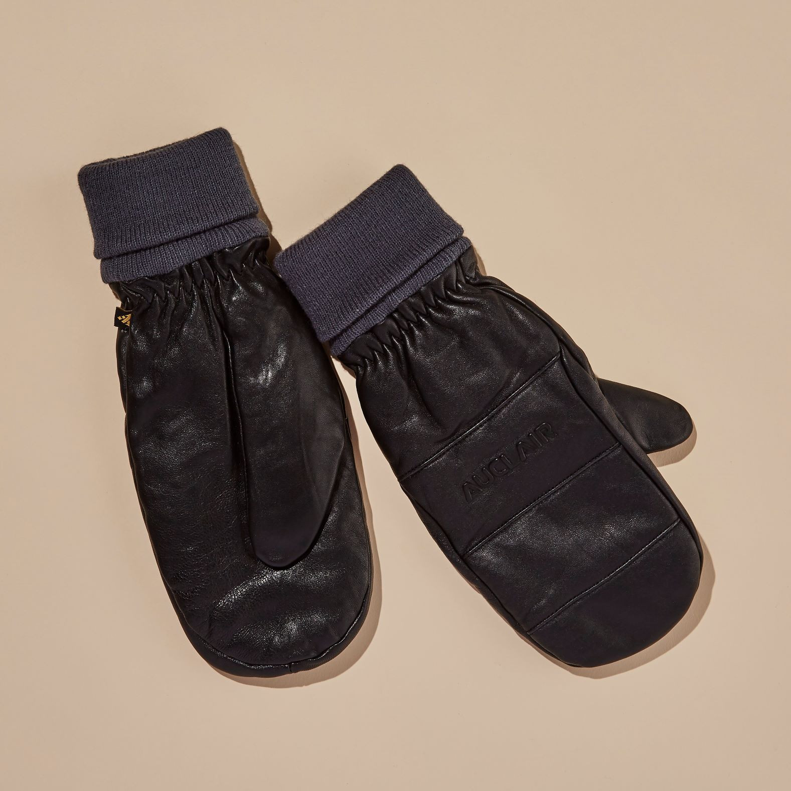 Cuffed Luna Leather Mittens