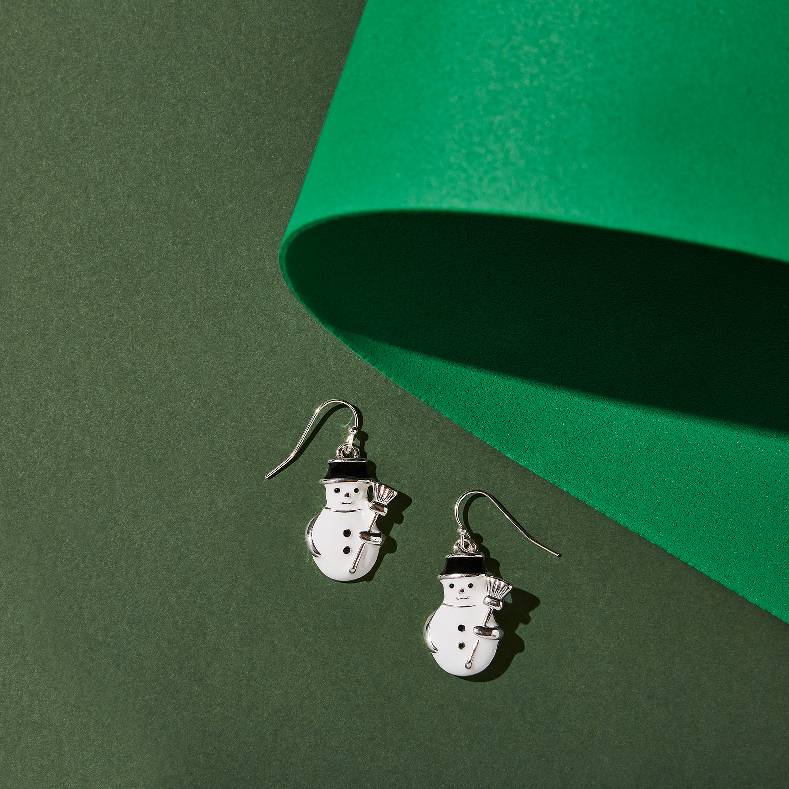 Snowman Earrings