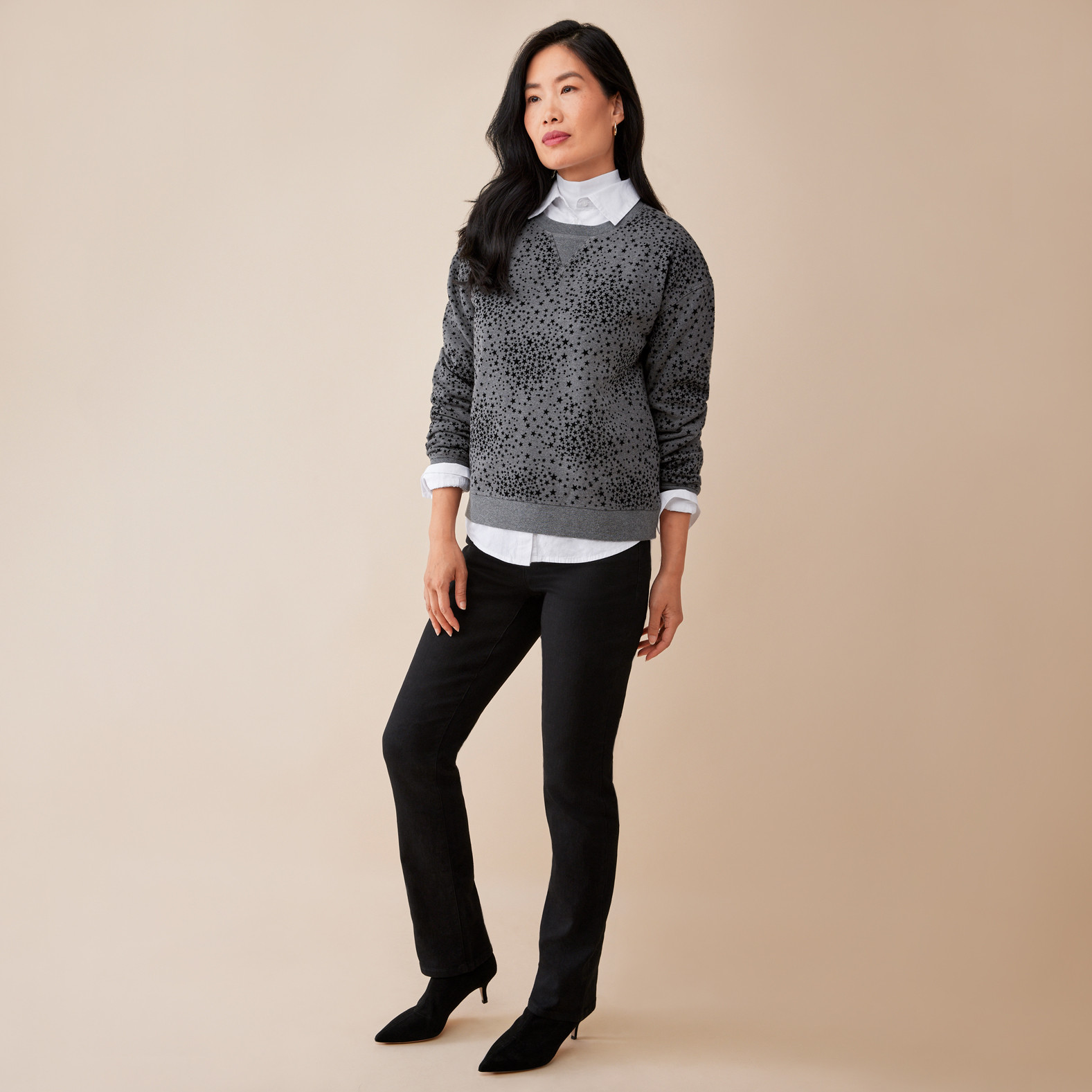 Star Crewneck Sweatshirt Full Body
