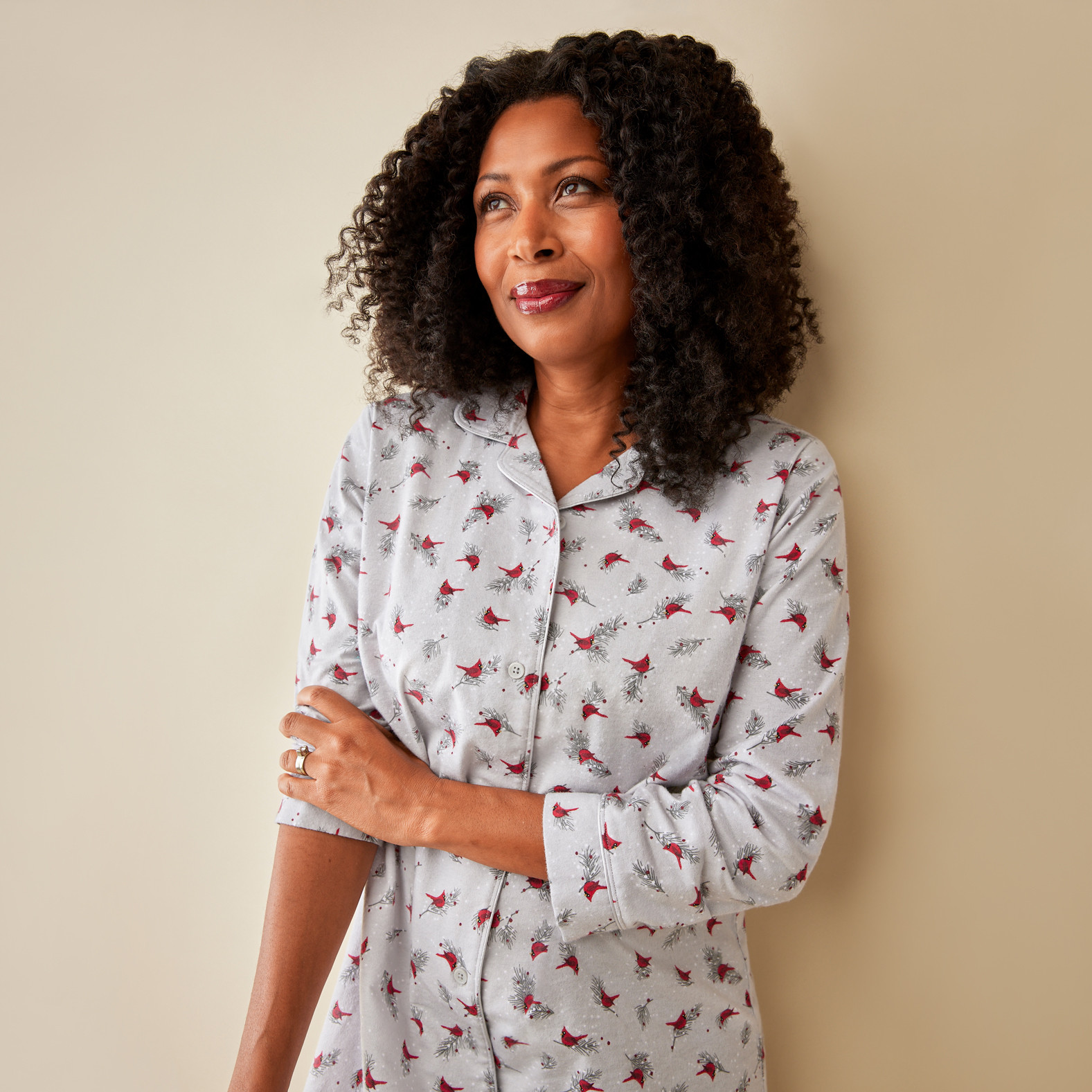 Cardinal Flannel Nightshirt