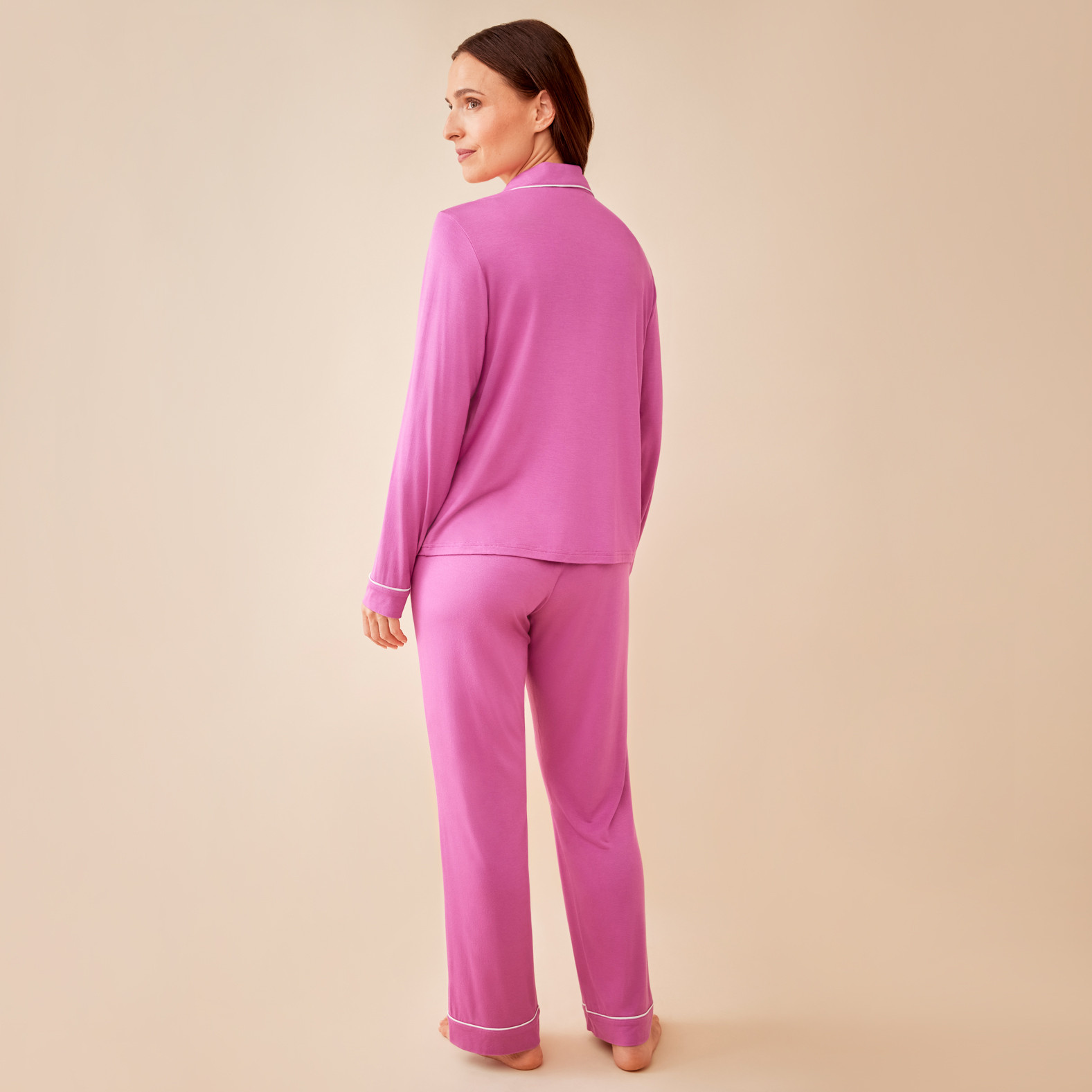Silky Pyjamas Close up-Back View