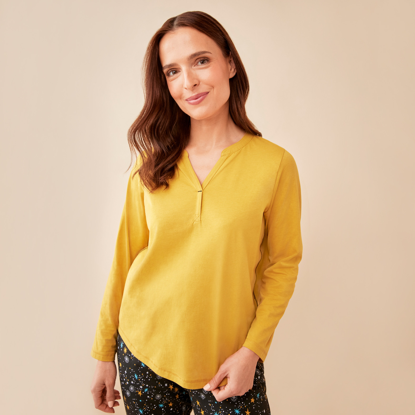 Star Print Pyjamas Half Body
