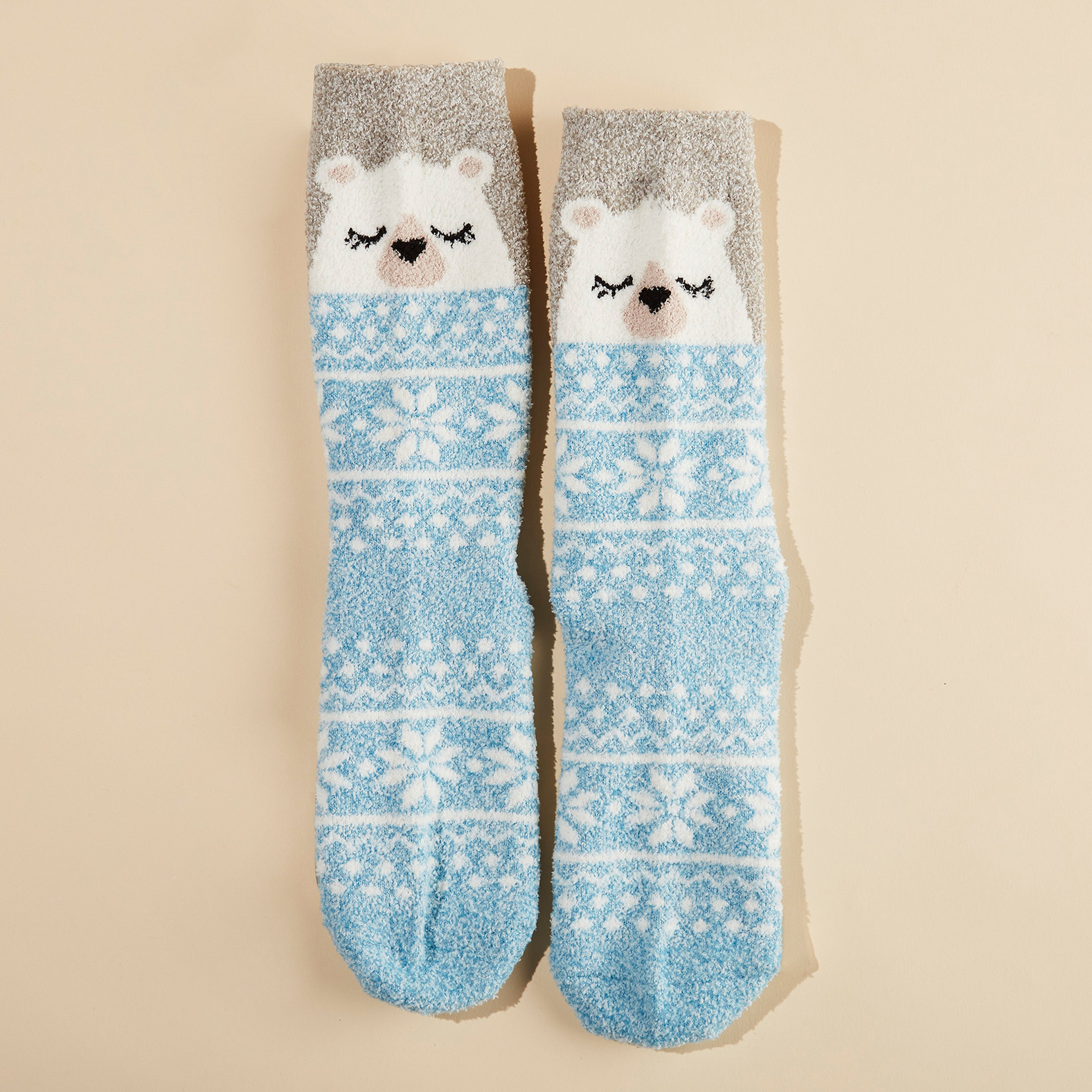 Polar Bear Ultra Soft Socks Front View