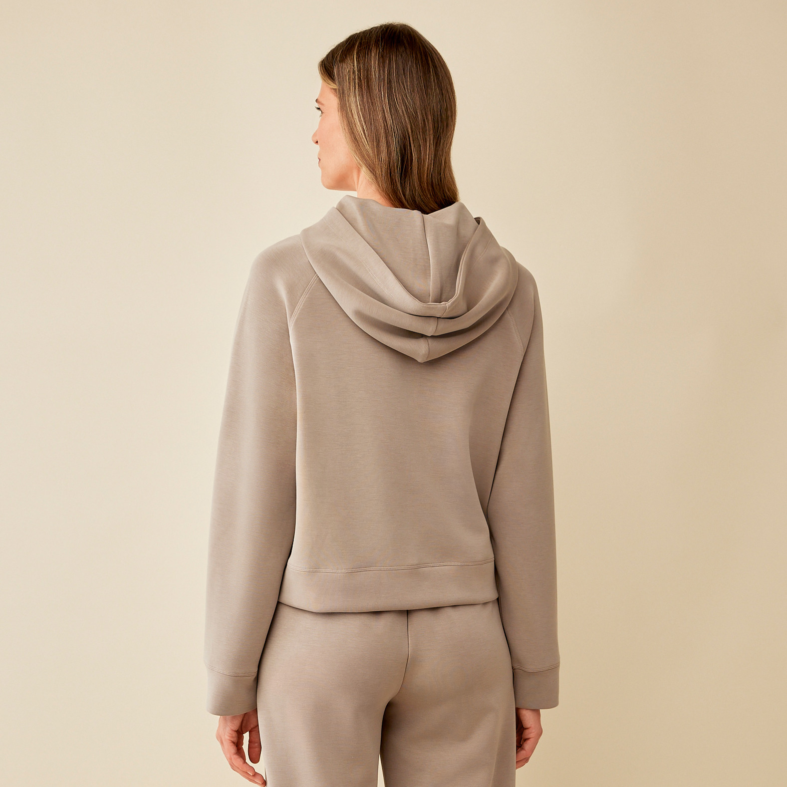 Cropped Hoodie Back View