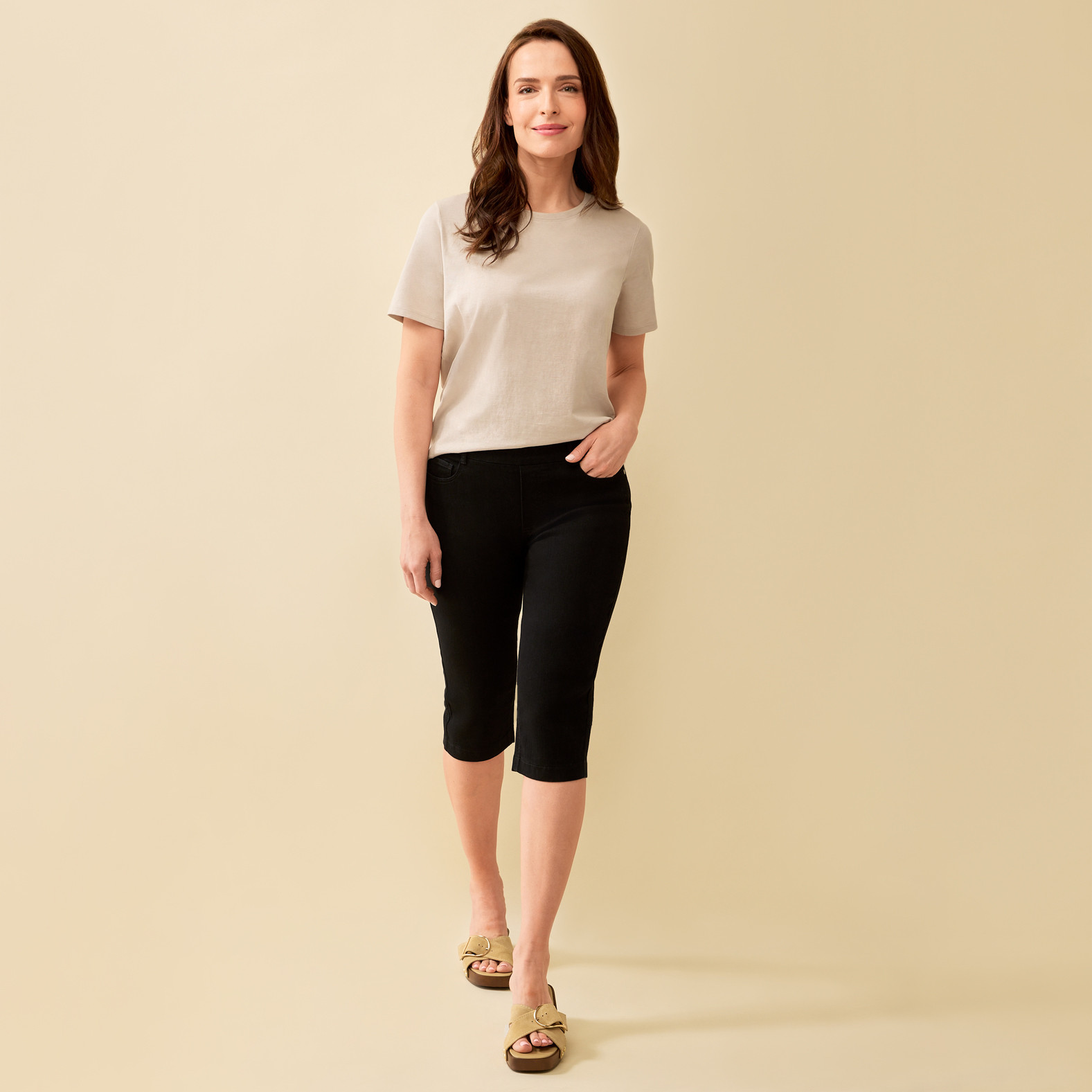 Comfort Capri with Slit Full Body